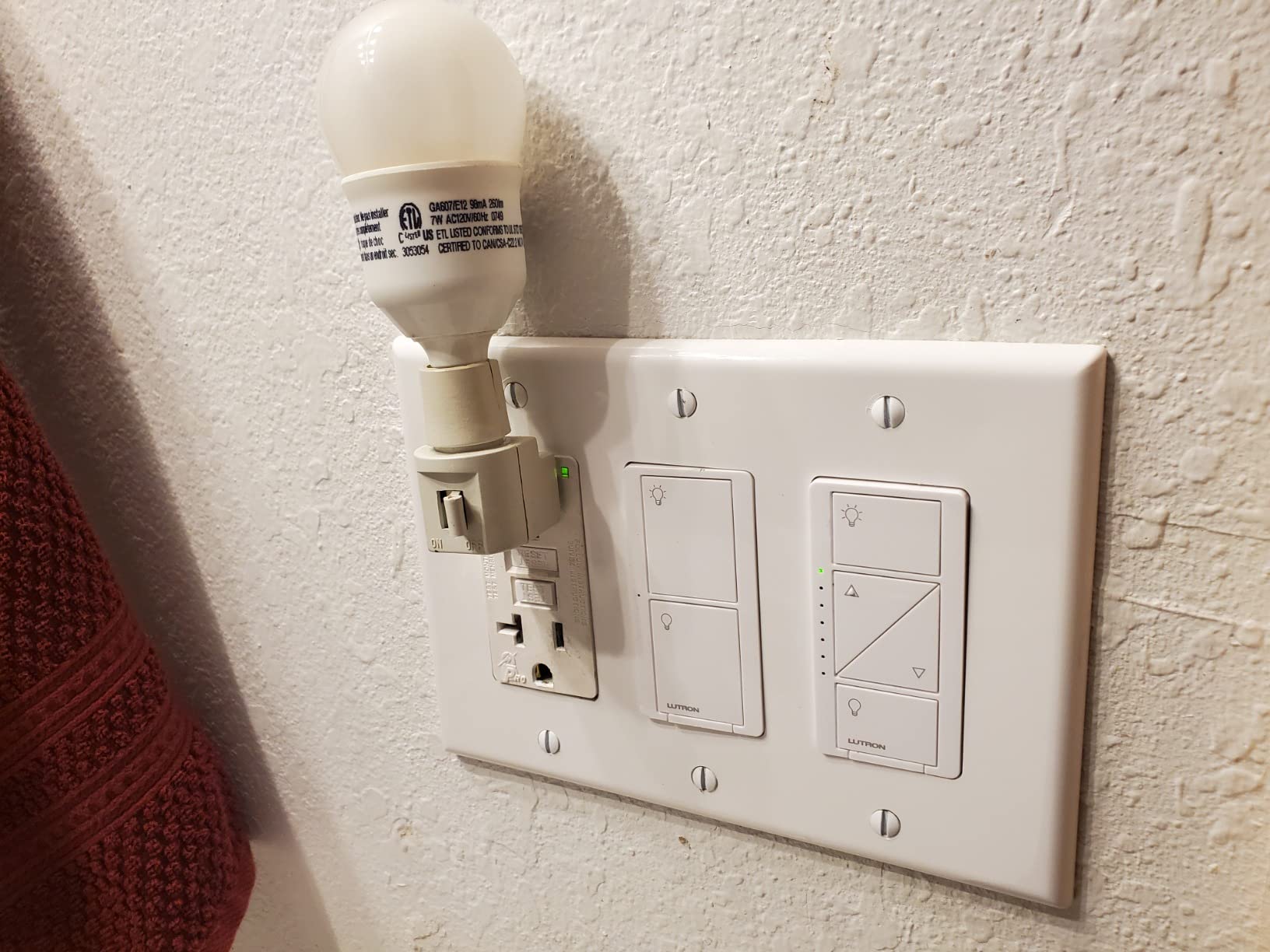Lutron Caseta Original Smart Light Switch (Lutron Smart Hub Required), for Home, LED Lights, and Fans, 6 Amp, Single-Pole/3-Way, Neutral Required, PD-6ANS-WH, White customer photo 1