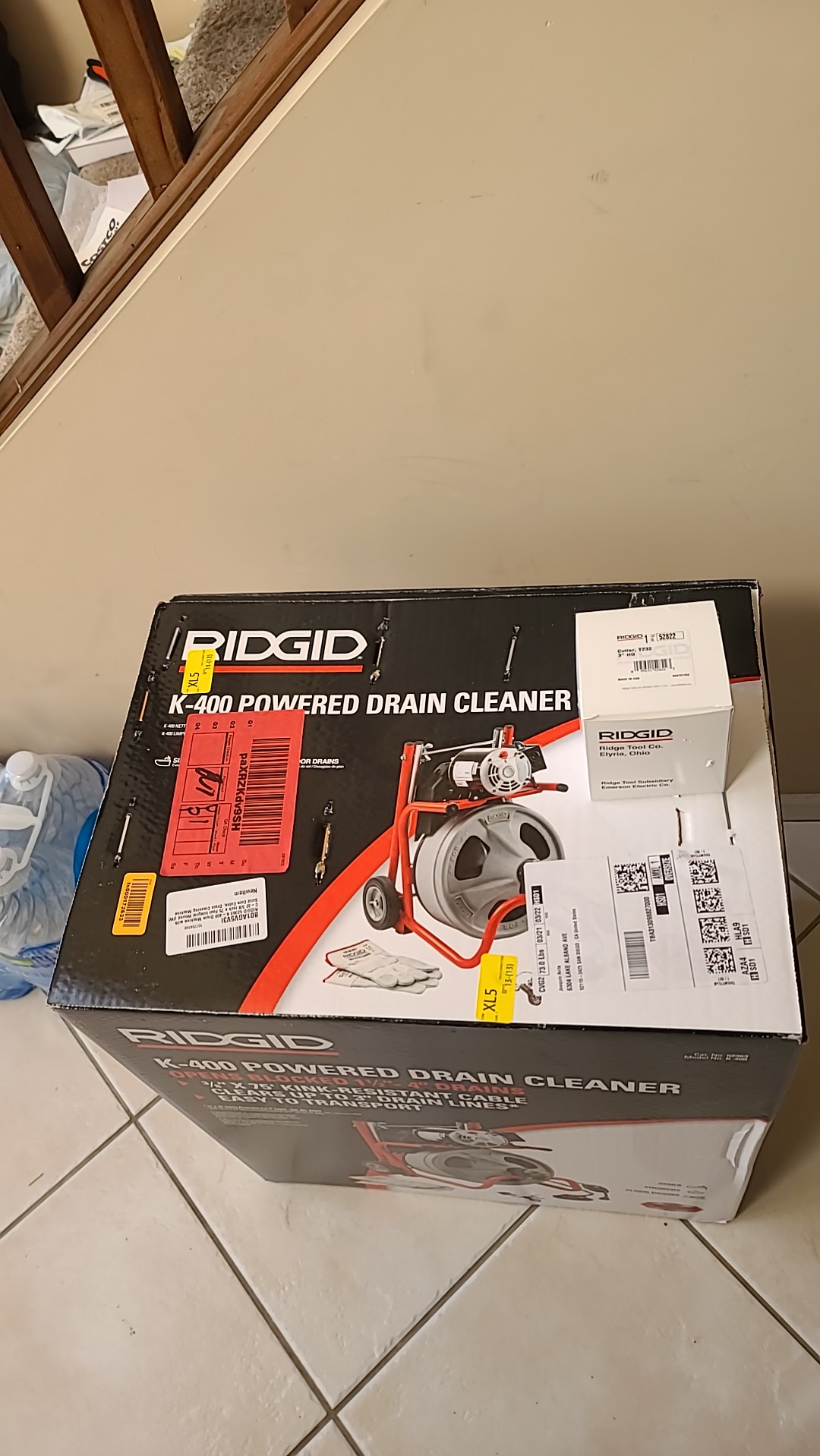 RIDGID 52363 Model K-400 Drain Cleaning 120-Volt Drum Machine Kit with C-32IW 3/8 RIDGID 52363 Model K-400 Drain Cleaning 120-Volt Drum Machine Kit with C-32IW 3/8