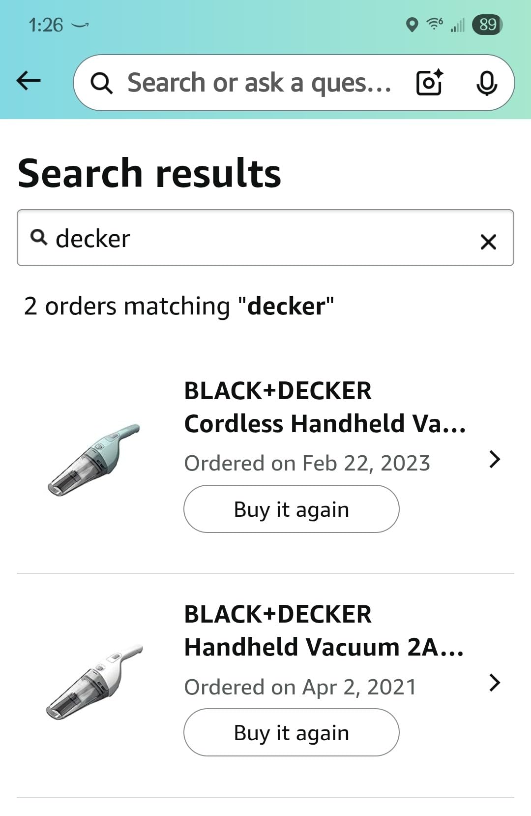 BLACK+DECKER Cordless Lithium Handheld Power Vacuum with Wall Mount Base and Charger, White (HNV220BCZ10FF) - Customer Photo 2