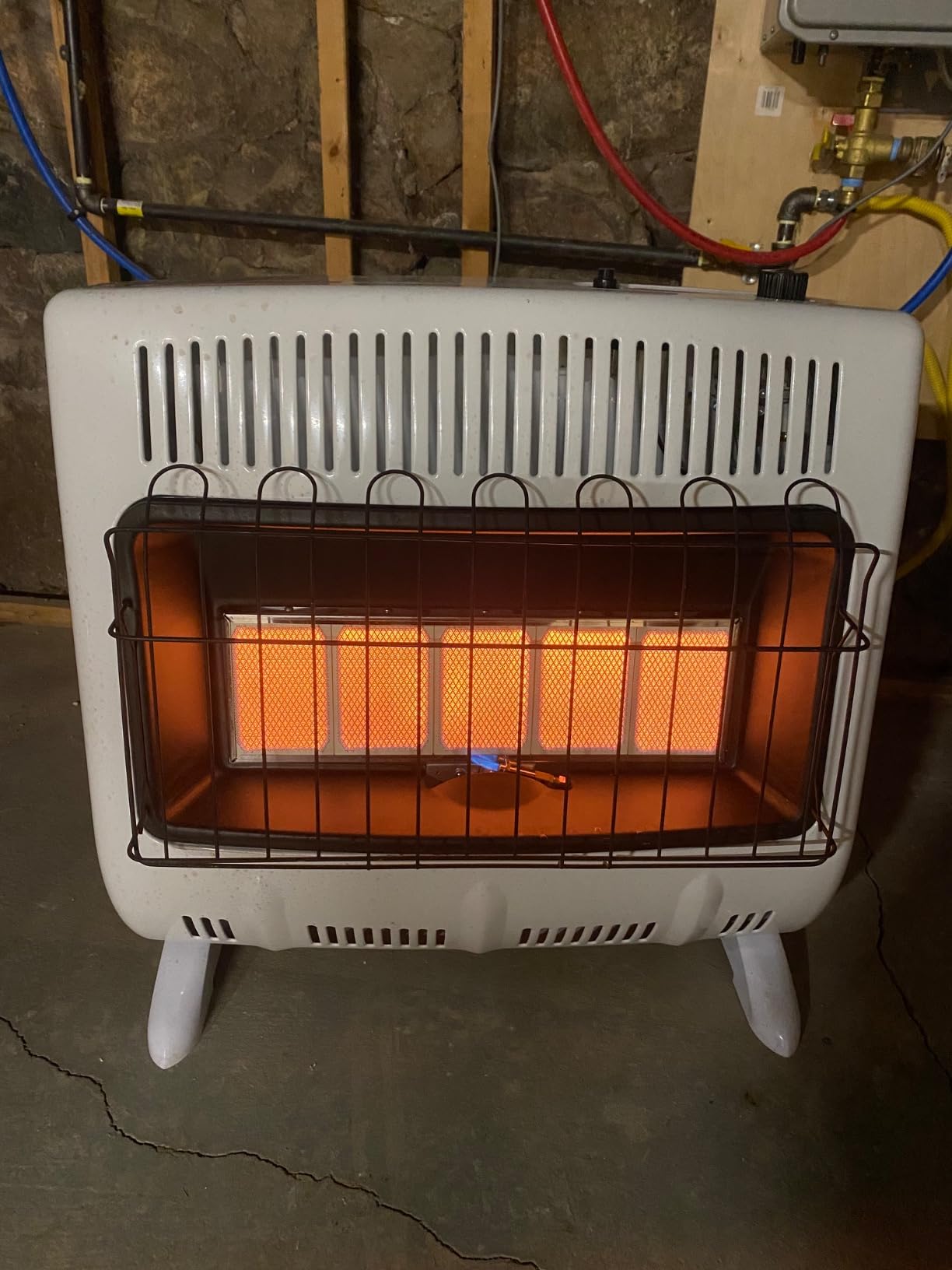 Mr. Heater Vent Free Radiant 30,000 BTU MHVFRD20NGT Natural Gas Heater & Supplemental Heat For Office, Home, Garage, Patio, Sunroom, Cabin - White Customer Review Mr. Heater Vent Free Radiant 30,000 BTU MHVFRD20NGT Natural Gas Heater & Supplemental Heat For Office, Home, Garage, Patio, Sunroom, Cabin - White - Customer Photo 4