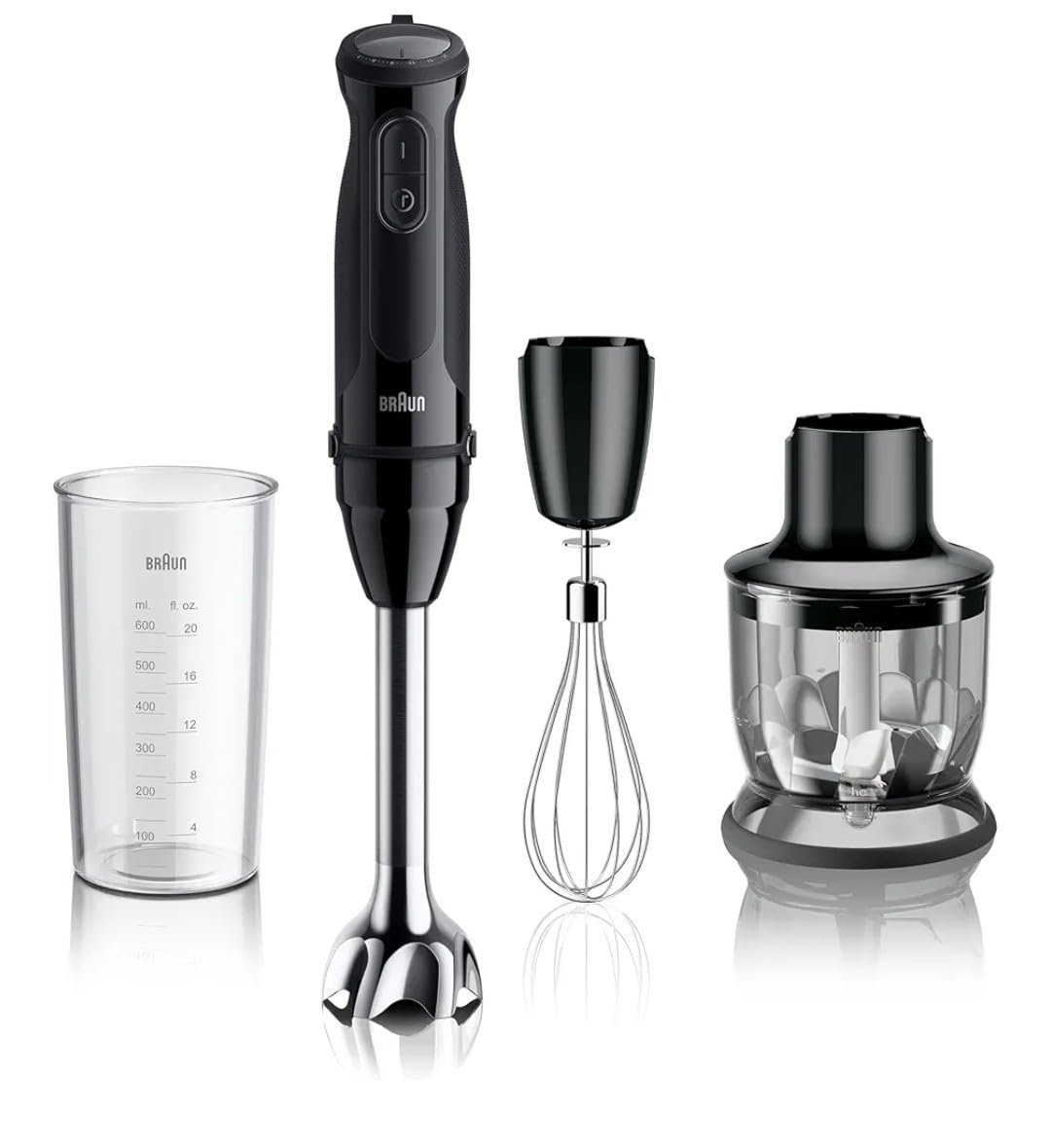 Braun MultiQuick 5 Immersion Hand Blender with Dual Speed + Turbo and Patented Technology, 350W - Includes Beaker and Whisk, Black, MQ505 Customer Review Braun MultiQuick 5 Immersion Hand Blender with Dual Speed + Turbo and Patented Technology, 350W - Includes Beaker and Whisk, Black, MQ505 - Customer Photo 1