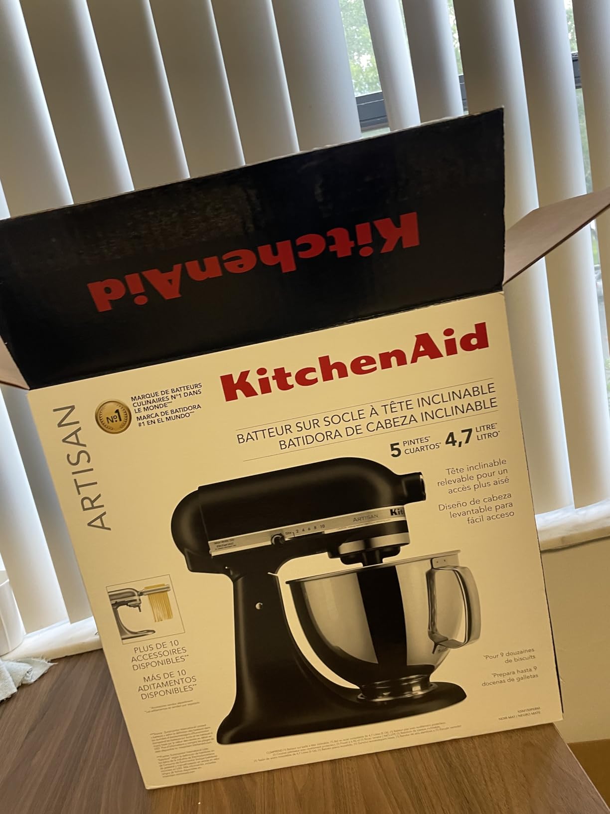 KitchenAid Artisan Series 5 Quart Tilt Head Stand Mixer with Pouring Shield KSM150PS, Matte Black Customer Review KitchenAid Artisan Series 5 Quart Tilt Head Stand Mixer with Pouring Shield KSM150PS, Matte Black - Customer Photo 1