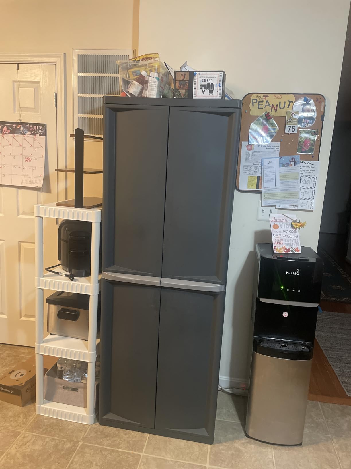 Sterilite 4 Shelf Cabinet, Lockable Utility Storage w/ Adjustable Shelves, Gray - Plastic Shelving Unit for Organizing Garage, Pantry, Basement, Laundry Room or Mudroom customer photo 1