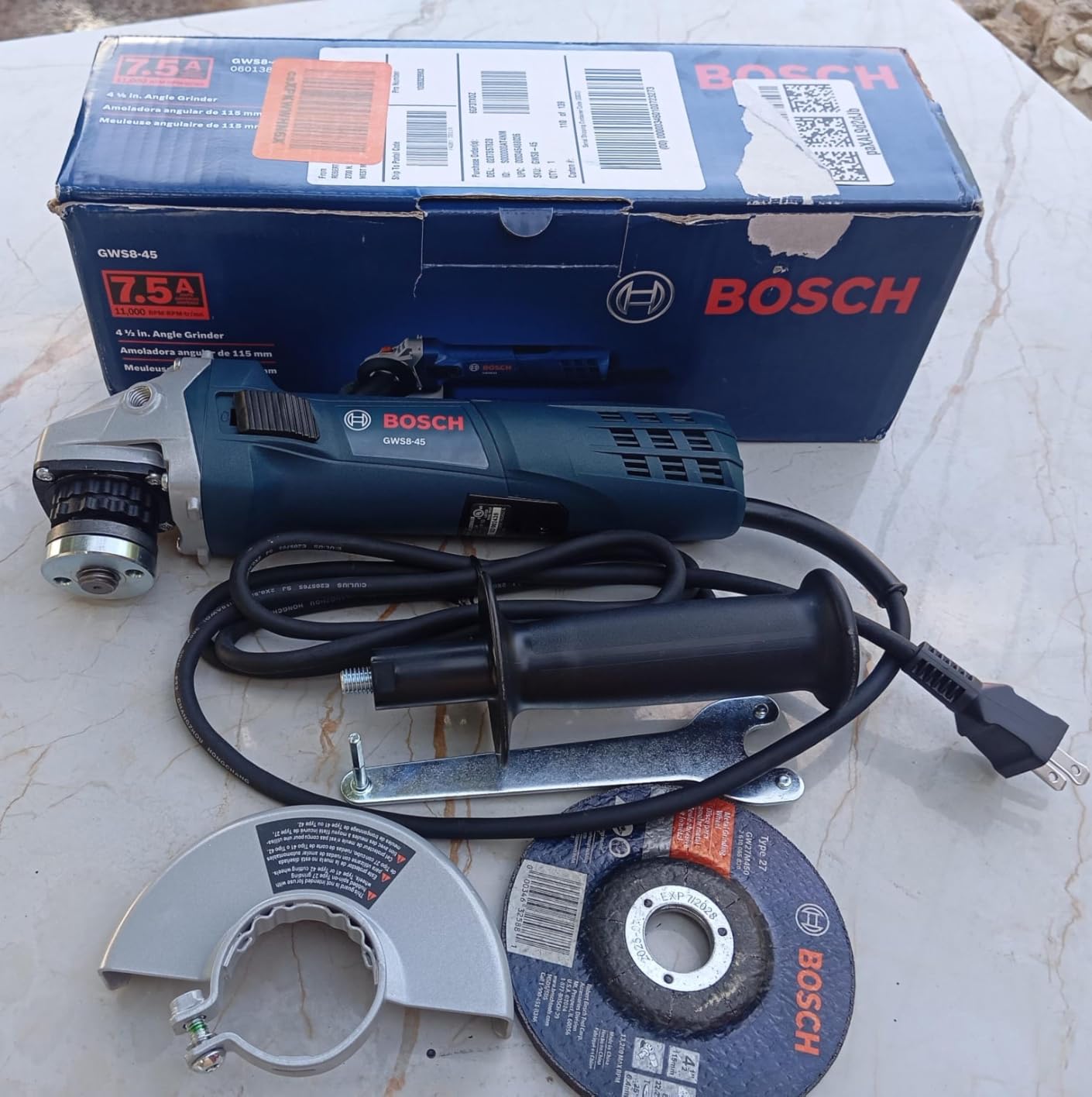 Bosch GWS8-45 4-1/2 In. Angle Grinder Customer Review Bosch GWS8-45 4-1/2 In. Angle Grinder - Customer Photo 1