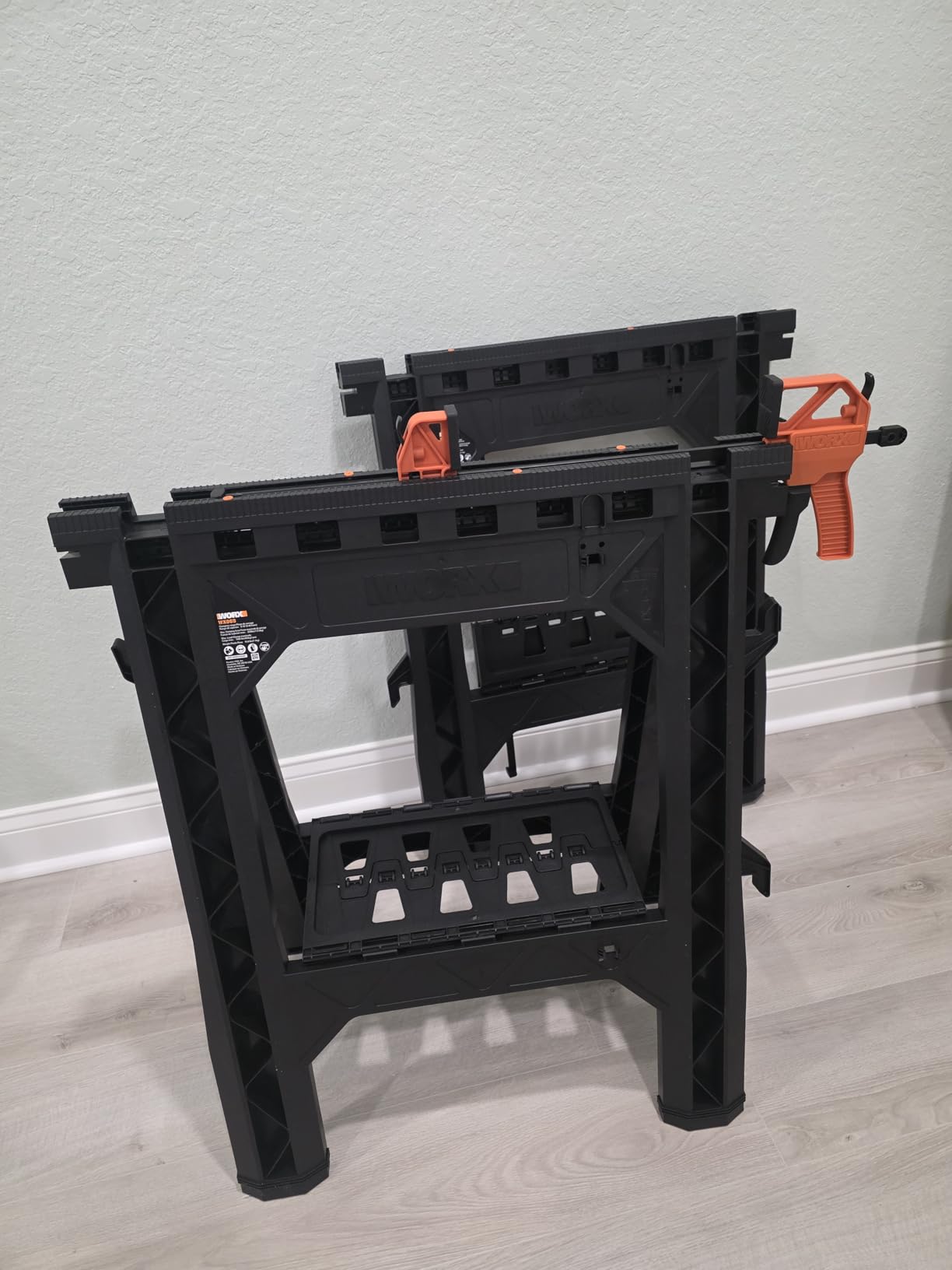 WORX Portable Folding Workbench, 2-in-1 Pegasus Table & Sawhorse, WX051 customer photo 2