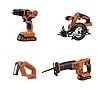 BLACK+DECKER 20V MAX Power Tool Combo Kit, 4-Tool Cordless Power Tool Set with 2 Batteries and Charger (BD4KITCDCRL) Customer Review BLACK+DECKER 20V MAX Power Tool Combo Kit, 4-Tool Cordless Power Tool Set with 2 Batteries and Charger (BD4KITCDCRL) - Customer Photo 1