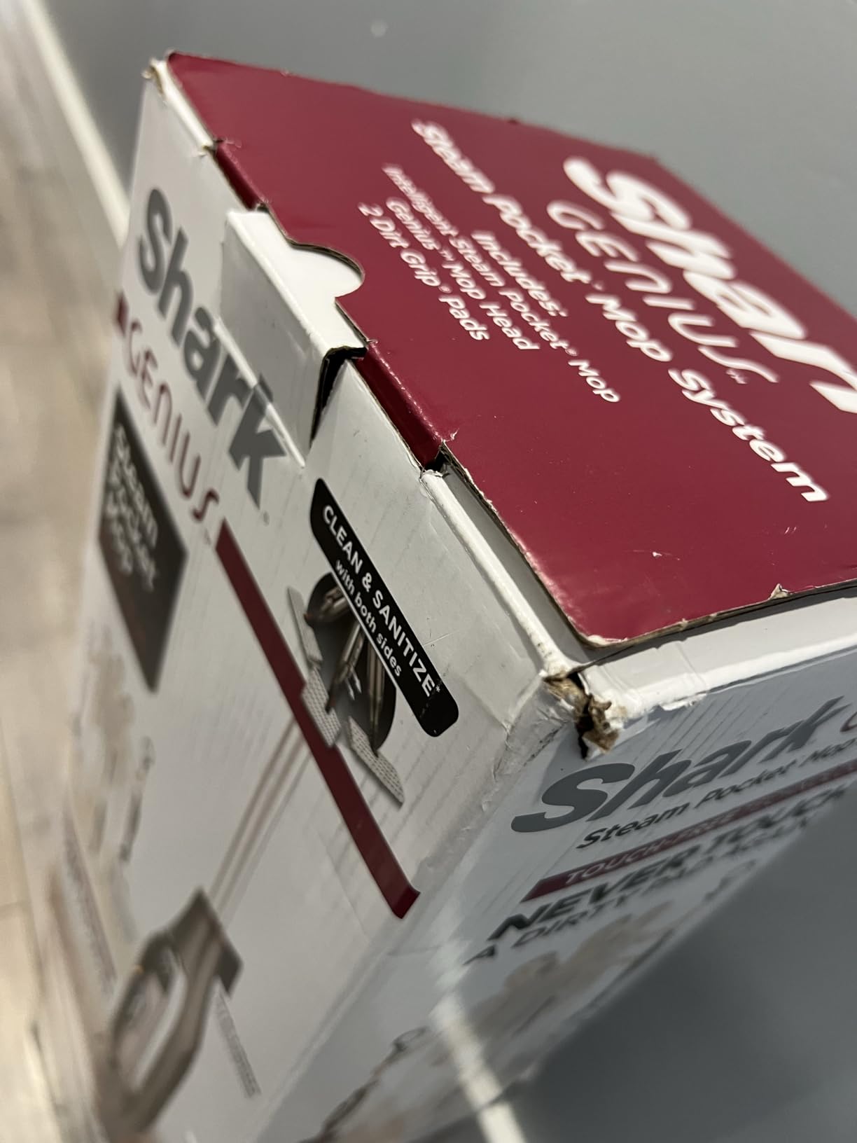 Shark Genius Hard Floor Cleaning System Pocket (S5003D) Steam Mop, Burgundy/Gray Customer Review Shark Genius Hard Floor Cleaning System Pocket (S5003D) Steam Mop, Burgundy/Gray - Customer Photo 2