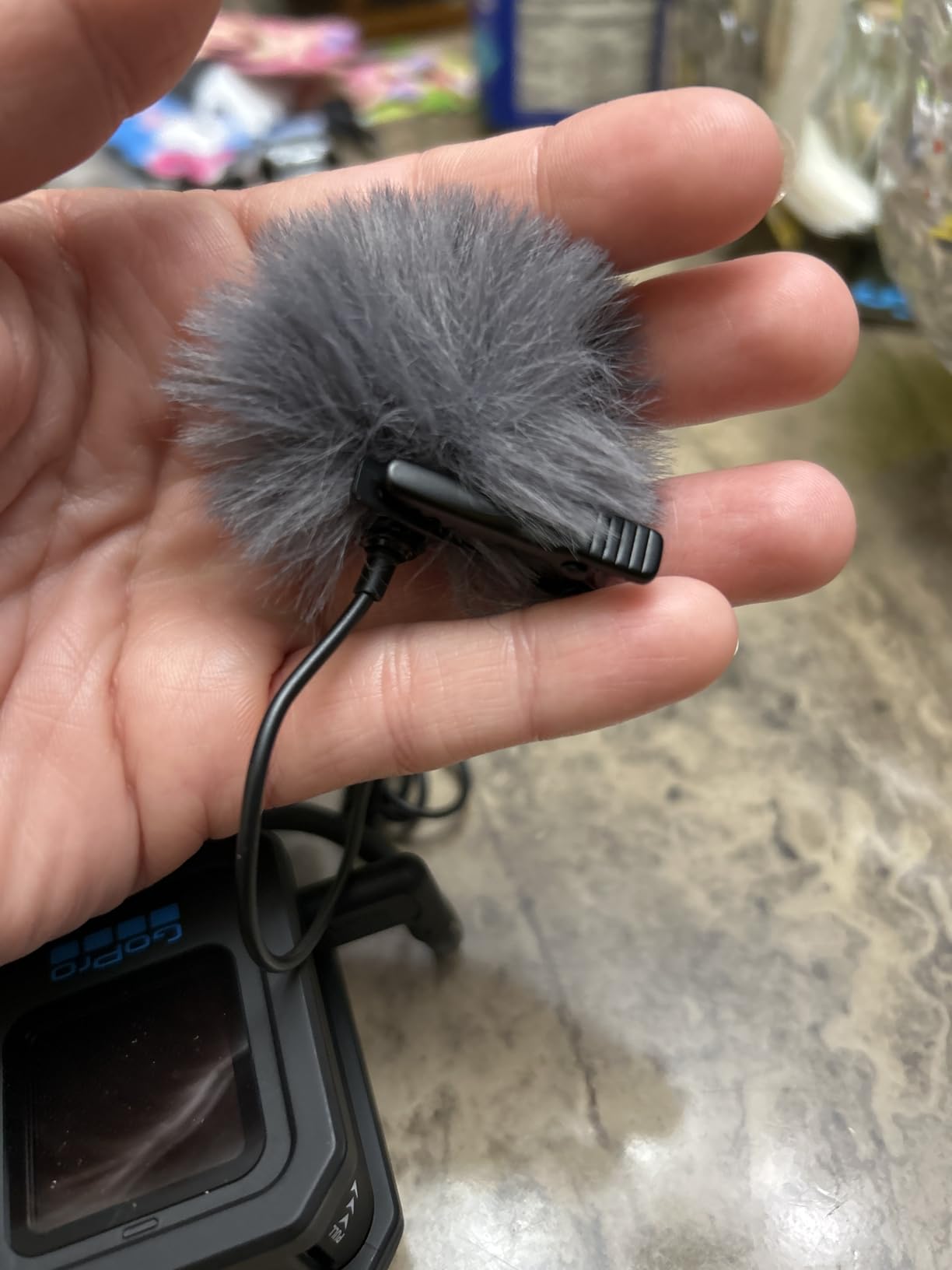 Purple Panda Wired Lavalier Microphone Omnidirectional – Attachable Lapel Mic Compatible with GoPro, DJI, Insta360, Tablet, iPad, DSLR, Camera, Ideal for Social Media Content Creators & Motovlogging - Customer Photo 2