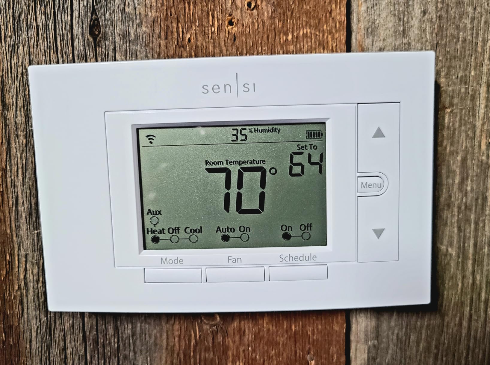 Sensi Smart Thermostat, 100 Years Of Expertise, Wi-Fi, Data Privacy, Programmable, Easy DIY Install, Works With Alexa, Energy Star Certified, Mobile App, ST55 customer photo 1