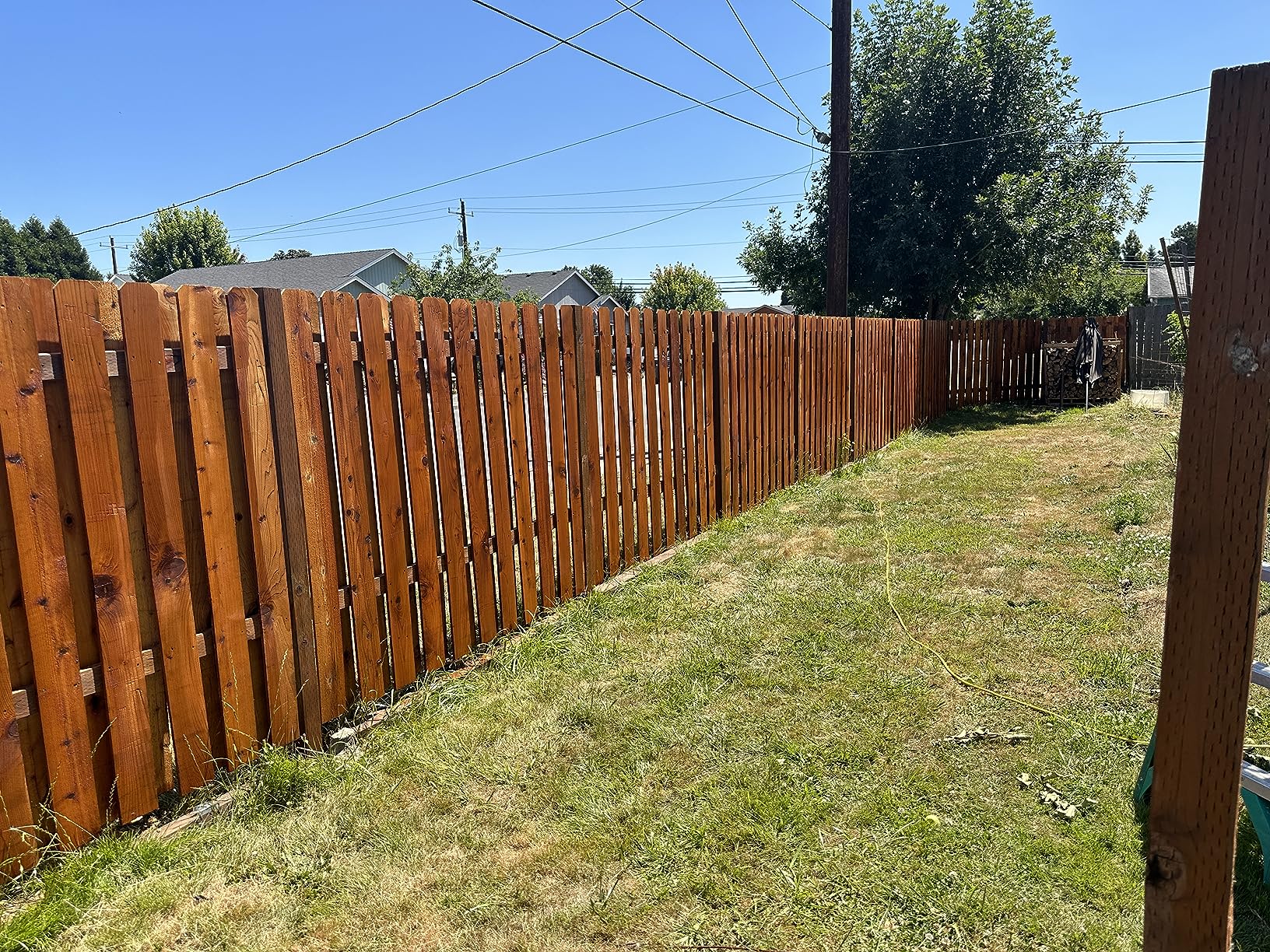 Wood Defender Transparent Fence Stain Cedar Tone 5-Gallon Customer Review Wood Defender Transparent Fence Stain Cedar Tone 5-Gallon - Customer Photo 2