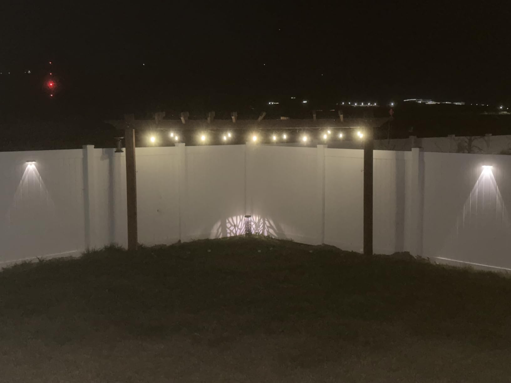 Brightech Ambience Pro Solar Powered Outdoor String Lights -27 ft Commercial Grade Waterproof Edison Patio Lights, Shatterproof LED String Lights for Outside, Porch - 12 Bulbs, 1W Soft White customer photo 2