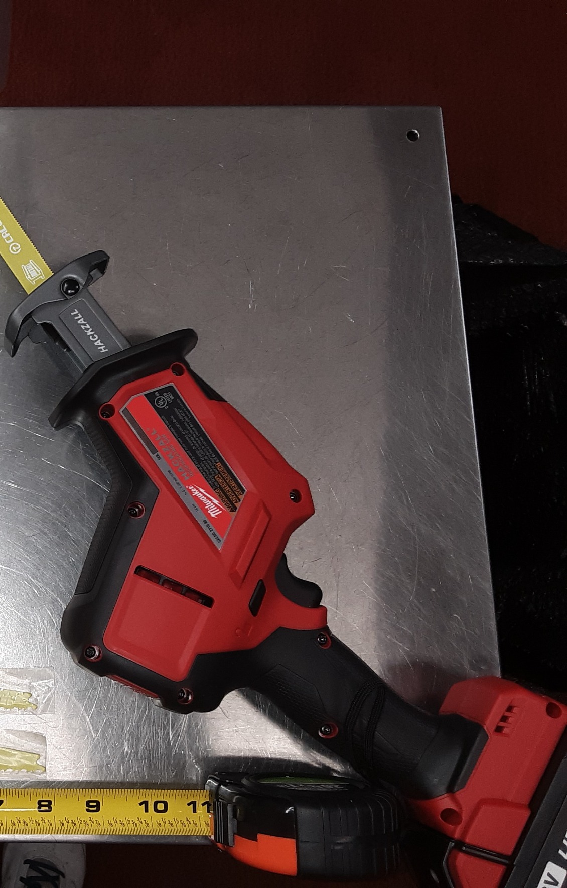 Milwaukee 2719-20 M18 FUEL Hackzall (Bare Tool), Red, Black Customer Review Milwaukee 2719-20 M18 FUEL Hackzall (Bare Tool), Red, Black - Customer Photo 2