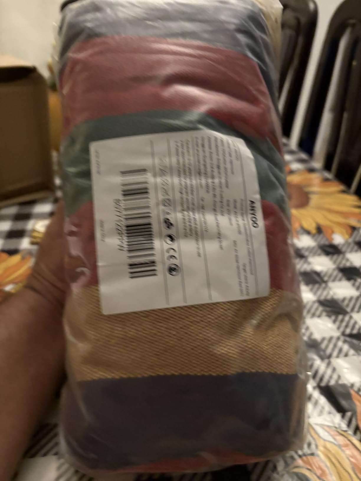 ANYOO Cotton Hammock Portable Camping Hammocks for Hanging Sturdy Garden Comfortable Fabric Hammock with Tree Straps Up to 660lbs with Travel Bag for Camping Outdoor/Indoor Patio Backyard Customer Review ANYOO Cotton Hammock Portable Camping Hammocks for Hanging Sturdy Garden Comfortable Fabric Hammock with Tree Straps Up to 660lbs with Travel Bag for Camping Outdoor/Indoor Patio Backyard - Customer Photo 2