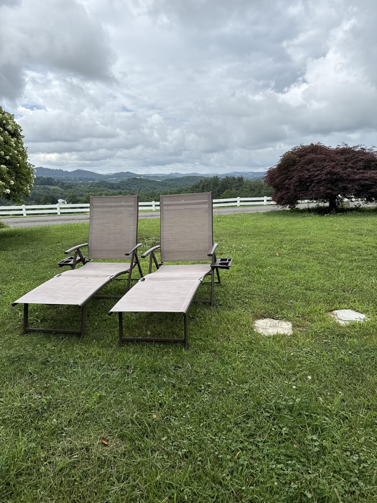 Kozyard Aluminum Outdoor Chaise Lounge Chair, Adjustable Reclining Patio Lounge with Drink Holder, Weather-Resistant Pool, Deck & Yard Recliner, Assemble-Free(2Pack, Beige) Customer Review Kozyard Aluminum Outdoor Chaise Lounge Chair, Adjustable Reclining Patio Lounge with Drink Holder, Weather-Resistant Pool, Deck & Yard Recliner, Assemble-Free(2Pack, Beige) - Customer Photo 1