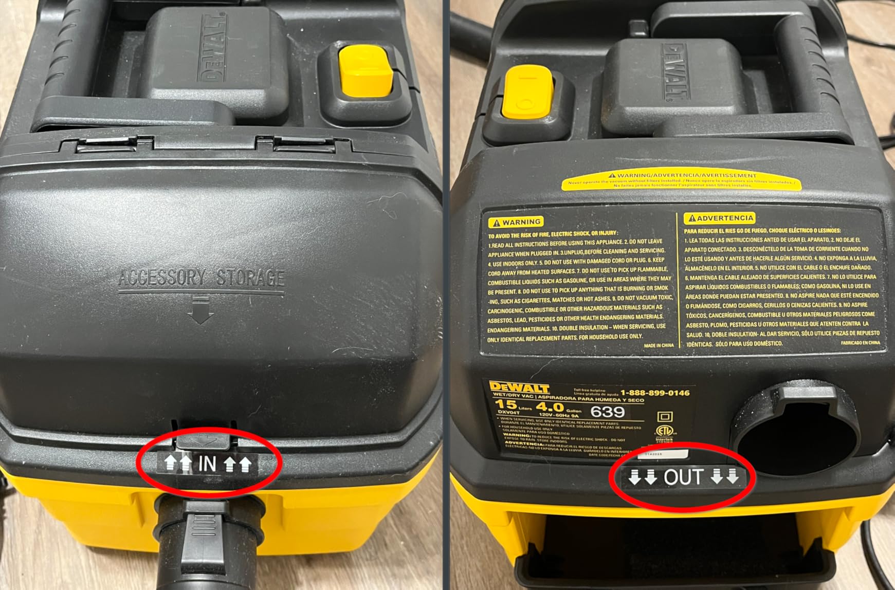 DEWALT DXV04T Portable 4 Gallon Wet/Dry Vacuum, Yellow Customer Review DEWALT DXV04T Portable 4 Gallon Wet/Dry Vacuum, Yellow - Customer Photo 1