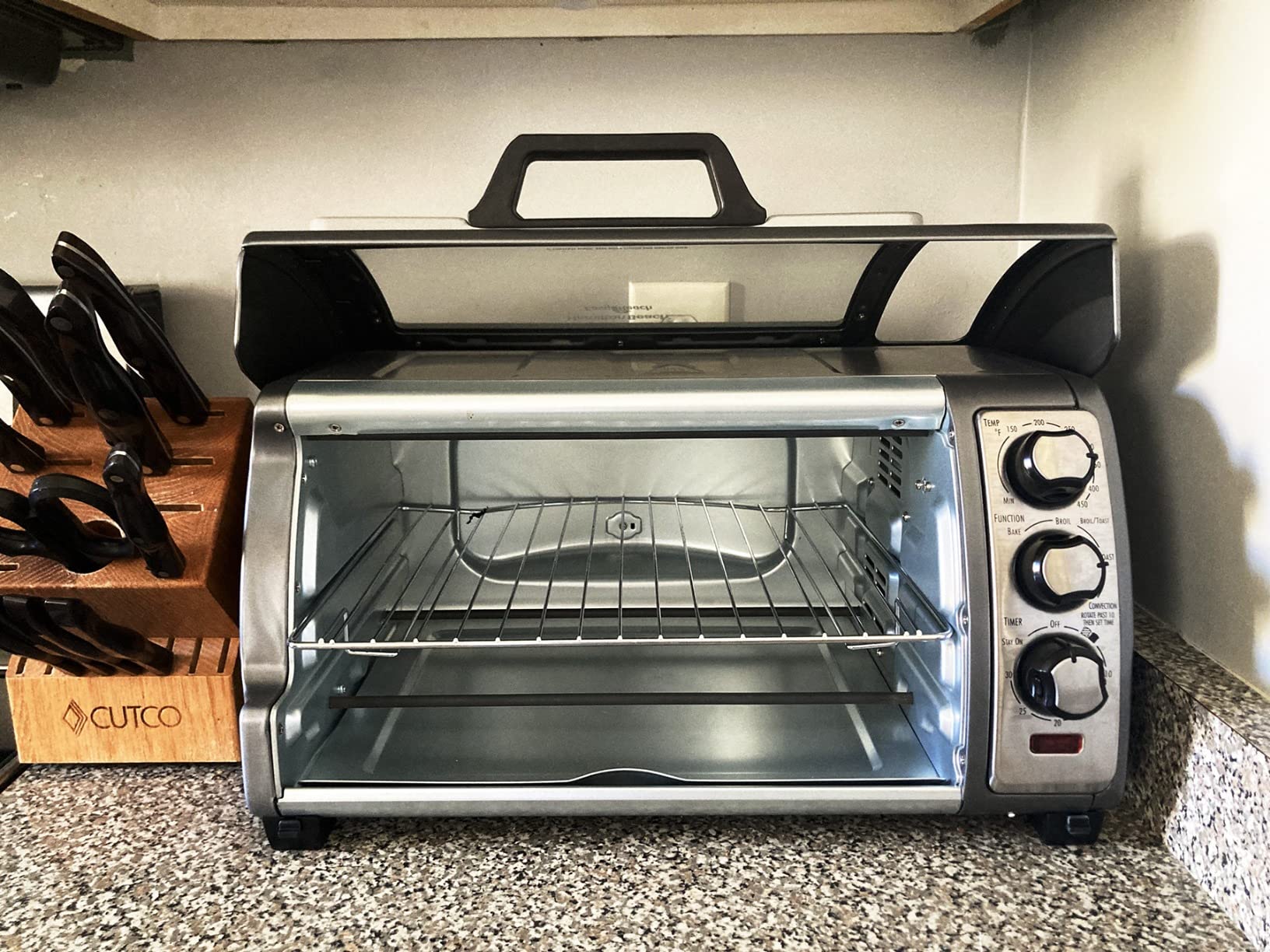 Hamilton Beach 6 Slice Convection Toaster Oven With Easy Reach Roll-Top Door, Bake, Broil & Toast Functions, Auto Shutoff, Silver (31123DA) customer photo 2
