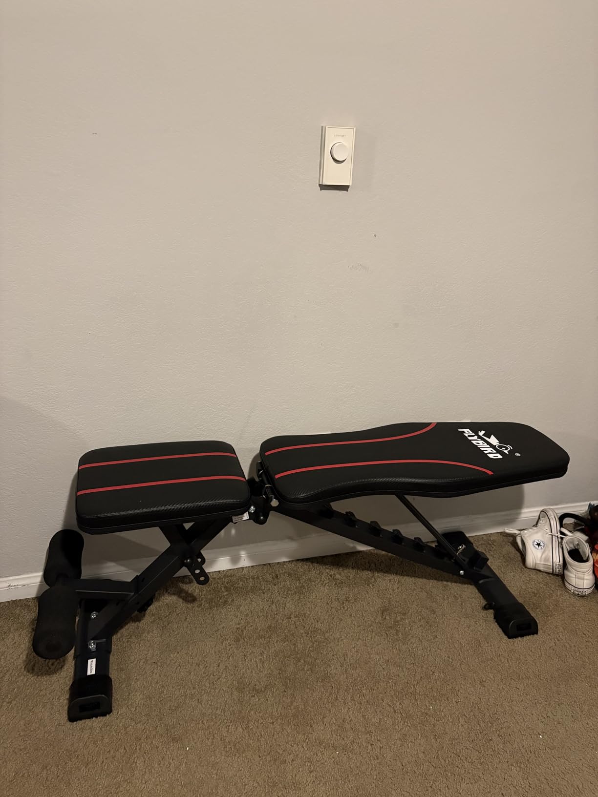 FLYBIRD Adjustable Bench,Utility Weight Bench for Full Body Workout- Multi-Purpose Foldable Incline Bench customer photo 1