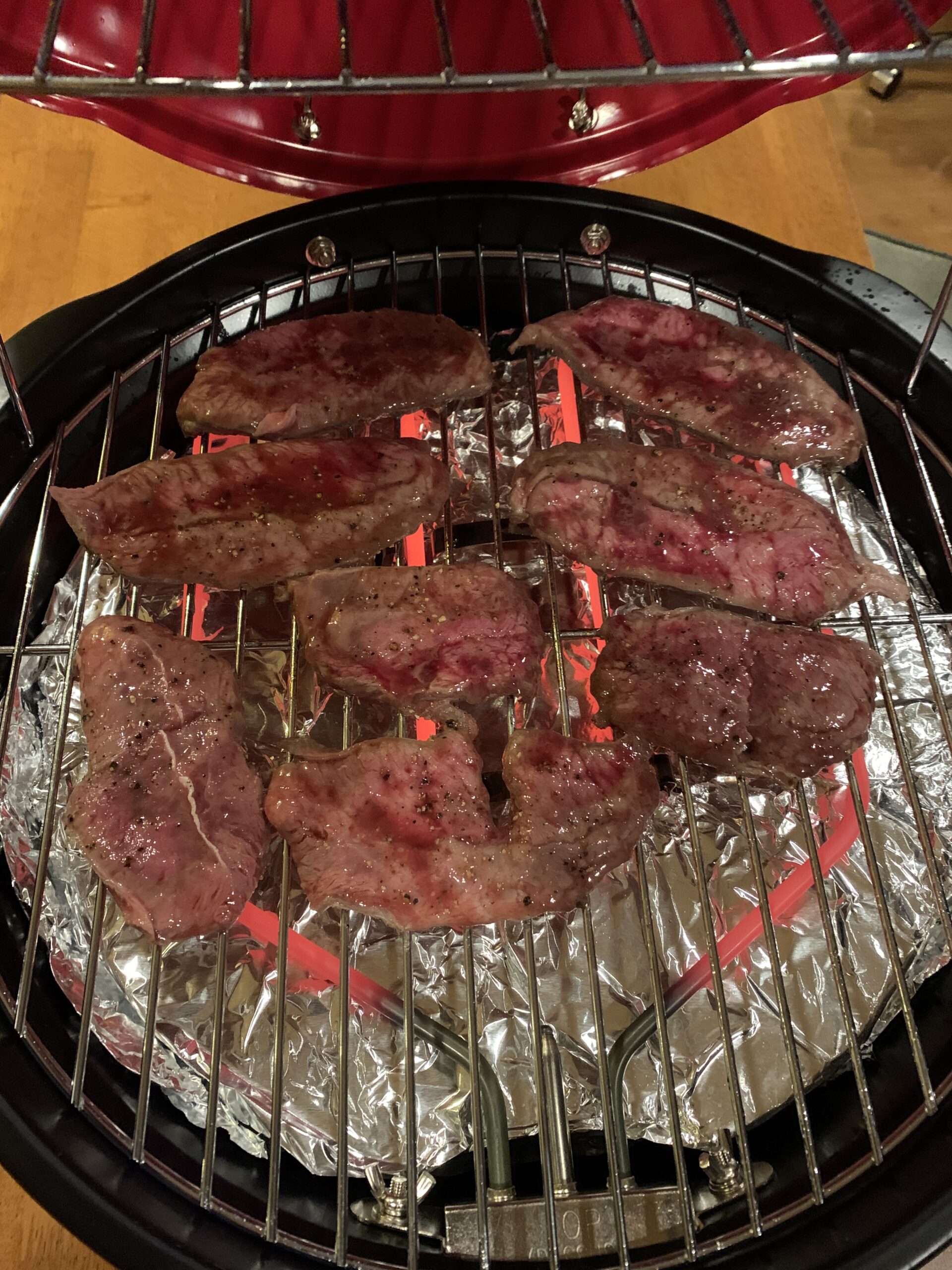 Electric BBQ Grill Techwood 15-Serving Indoor/Outdoor Electric Grill for Indoor & Outdoor Use, Double Layer Design, Portable Removable Stand Grill, 1600W (Countertop BBQ Grill) customer photo 2