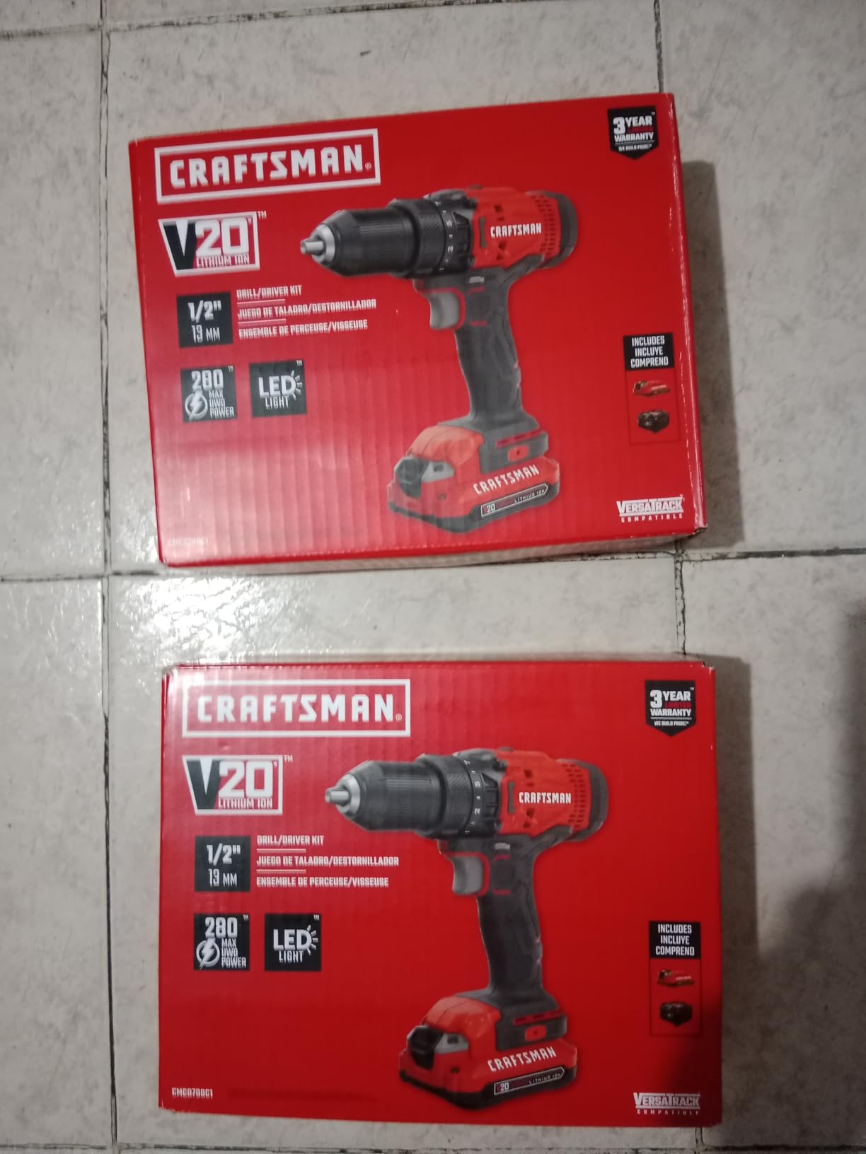 CRAFTSMAN V20 Cordless Drill/Driver Kit, 1/2 inch, Battery and Charger Included (CMCD700C1) customer photo 2