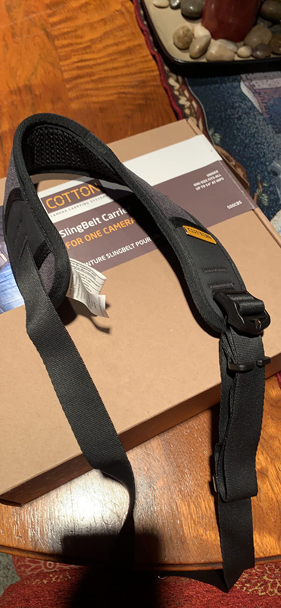 Cotton Carrier Slingbelt with Tether for One Camera. Camera Harness for Hiking and Traveling for Hands-Free Carrying Customer Review Cotton Carrier Slingbelt with Tether for One Camera. Camera Harness for Hiking and Traveling for Hands-Free Carrying - Customer Photo 1
