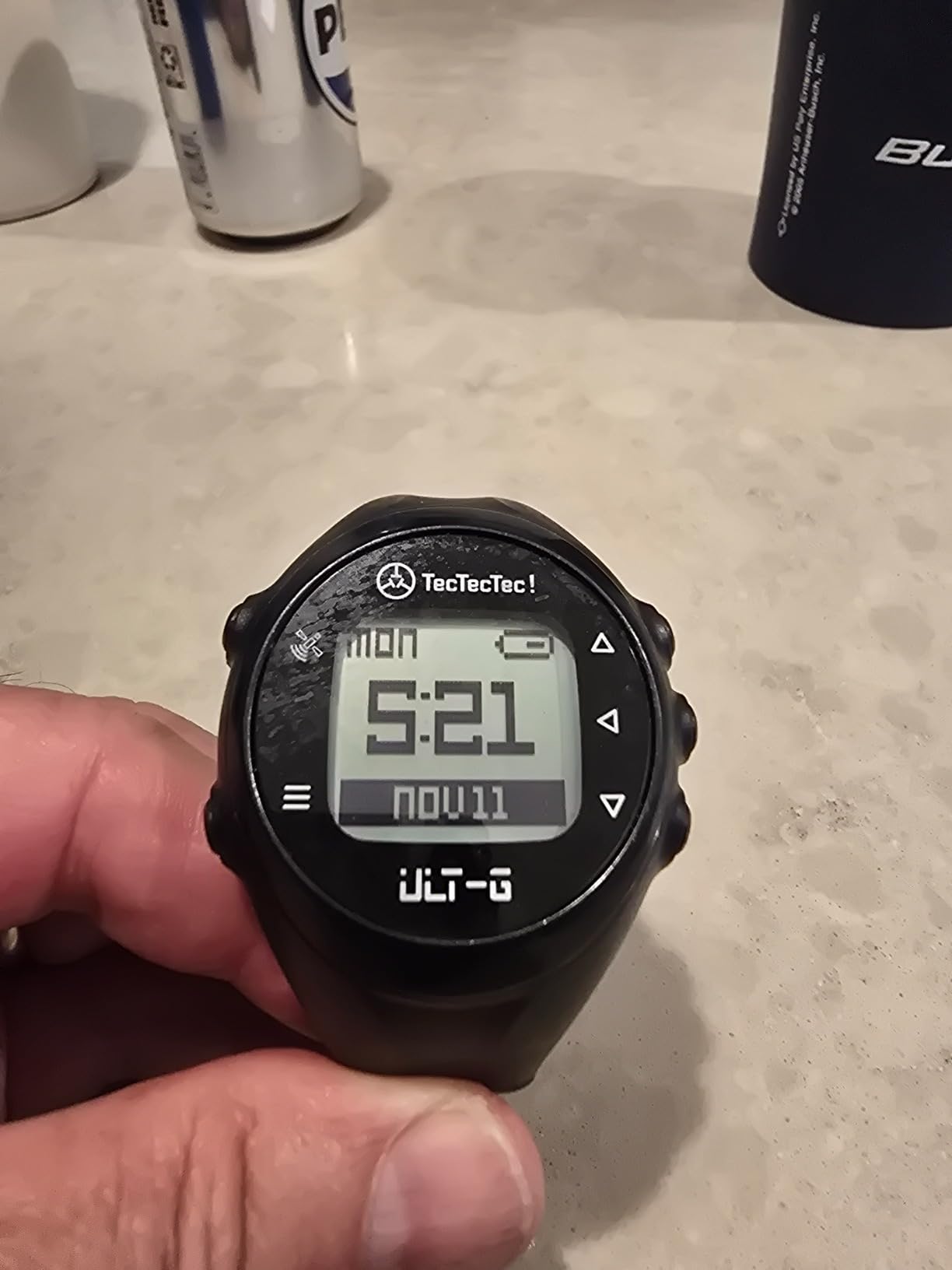 TecTecTec ULT-G Golf GPS Watch – Simple & Easy Distance Watch, No App Required on Course, Front/Back/Middle Distances, 38,000+ Courses Preloaded, Lightweight & Water-Resistant – Black customer photo 1