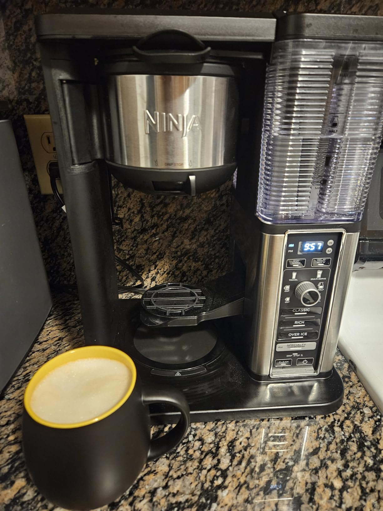Ninja Specialty Coffee Maker, Hot & Iced Coffee, 6 Brew Styles, 8 Sizes, Small Cup to Travel Mug, 10-Cup Carafe, Fold-Away Frother, Permanent Filter, Removable Reservoir, Black, CM401 - Customer Photo 2