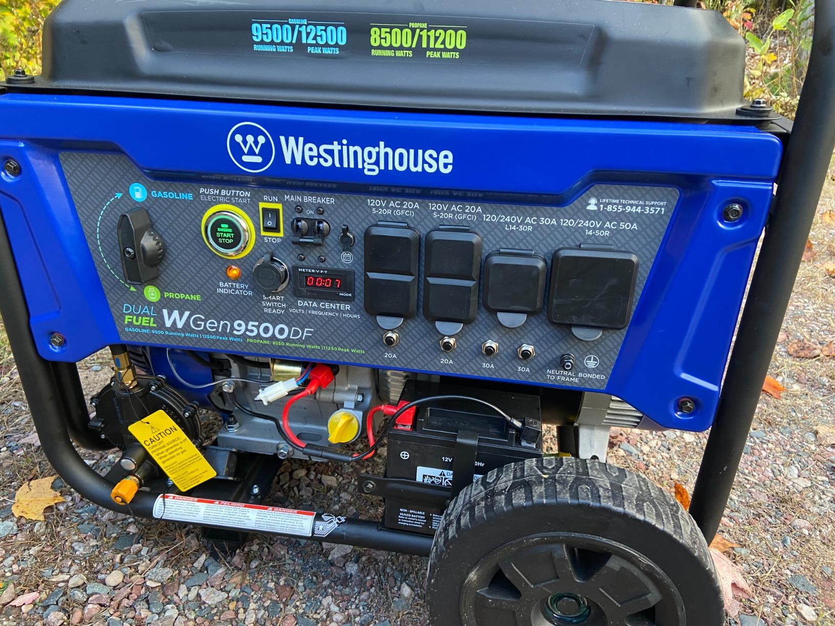 Westinghouse 12500 Watt Dual Fuel Home Backup Portable Generator, Remote Electric Start, Transfer Switch Ready, Gas and Propane Powered Customer Review Westinghouse 12500 Watt Dual Fuel Home Backup Portable Generator, Remote Electric Start, Transfer Switch Ready, Gas and Propane Powered - Customer Photo 3