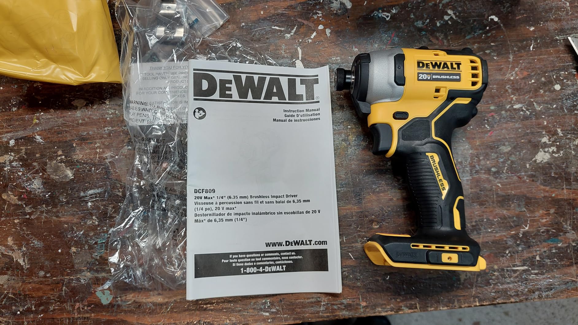 DEWALT ATOMIC 20V MAX Impact Driver, Cordless, Compact, 1/4-Inch, Tool Only (DCF809B) - Customer Photo 4