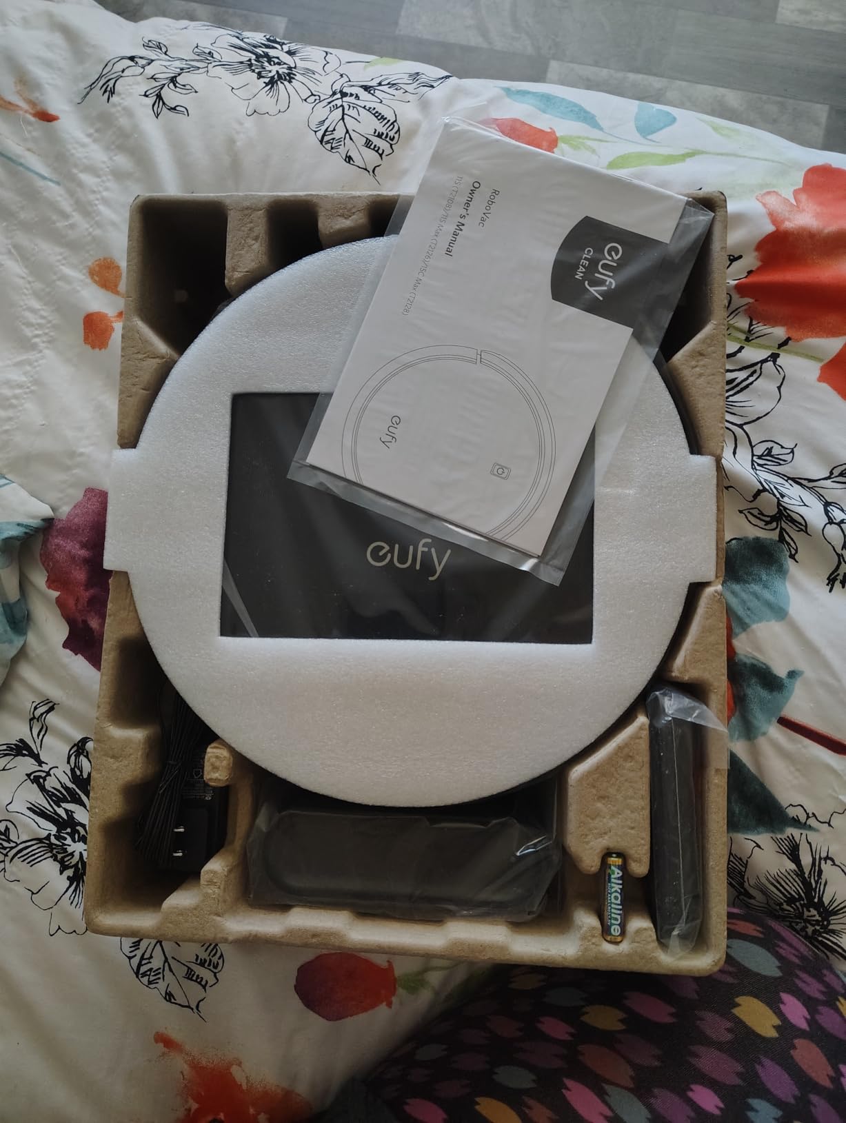 eufy Robot Vacuum 11S MAX, Super Thin, Powerful Suction, Quiet, Self-Charging Robotic Vacuum Cleaner, Cleans Hard Floors to Medium-Pile Carpets, Black Customer Review eufy Robot Vacuum 11S MAX, Super Thin, Powerful Suction, Quiet, Self-Charging Robotic Vacuum Cleaner, Cleans Hard Floors to Medium-Pile Carpets, Black - Customer Photo 1