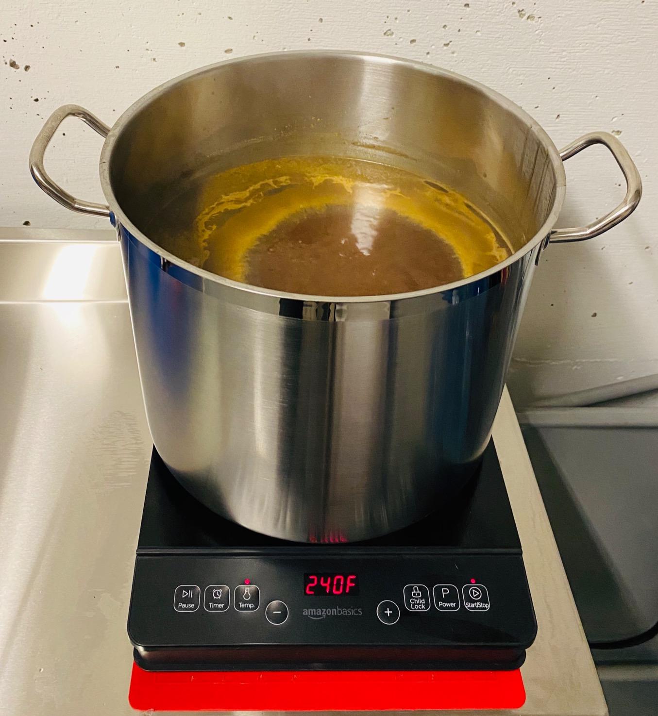 Amazon Basics 1800W Electric Portable Induction Cooktop, Induction Burner with Child Lock, Overheat Protection, Timer, 8 Power Settings, Up to 440°F, for Cookware with Diameter 5.7 Amazon Basics 1800W Electric Portable Induction Cooktop, Induction Burner with Child Lock, Overheat Protection, Timer, 8 Power Settings, Up to 440°F, for Cookware with Diameter 5.7