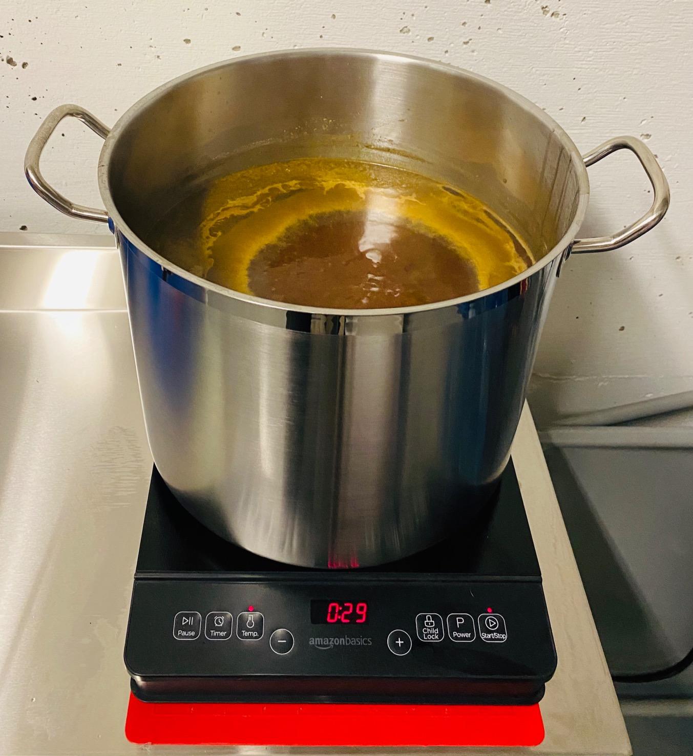 Amazon Basics 1800W Electric Portable Induction Cooktop, Induction Burner with Child Lock, Overheat Protection, Timer, 8 Power Settings, Up to 440°F, for Cookware with Diameter 5.7 Amazon Basics 1800W Electric Portable Induction Cooktop, Induction Burner with Child Lock, Overheat Protection, Timer, 8 Power Settings, Up to 440°F, for Cookware with Diameter 5.7