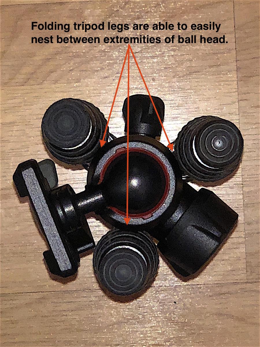 Manfrotto 494 Centre Ball Head, for Camera Tripods, Fluid Ball Head for Ergonomic and Functional Tripods, Camera Stabilizer, Photography Accessories, Simple and Intuitive (MH494) - Customer Photo 2