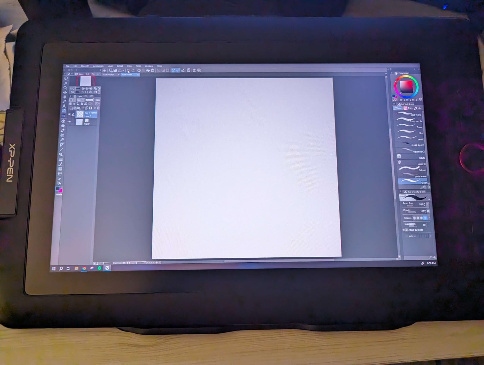 XPPen Artist13.3 Pro Graphics Drawing Tablet with Adjustable Stand, Full-Laminated Screen, 8192 Pen Pressure - Customer Photo 1