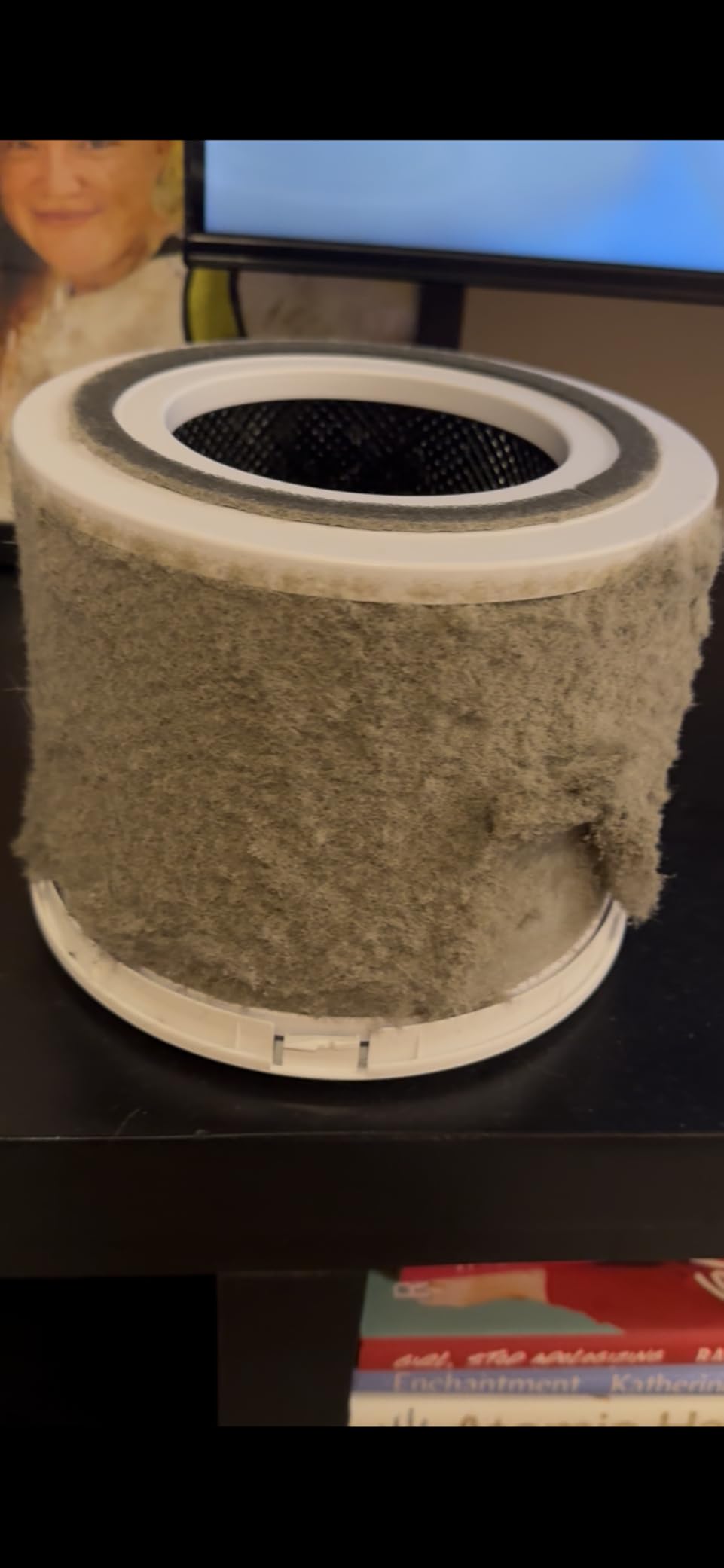 LEVOIT Air Purifier for Home Allergies Pet Hair in Bedroom, Covers Up to 1073 ft² by 56W High Torque Motor, AHAM VERIFIDE, 3-in-1 Filter with HEPA Sleep Mode, Remove Dust Smoke Odor, Core300-P, White Customer Review LEVOIT Air Purifier for Home Allergies Pet Hair in Bedroom, Covers Up to 1073 ft² by 56W High Torque Motor, AHAM VERIFIDE, 3-in-1 Filter with HEPA Sleep Mode, Remove Dust Smoke Odor, Core300-P, White - Customer Photo 1