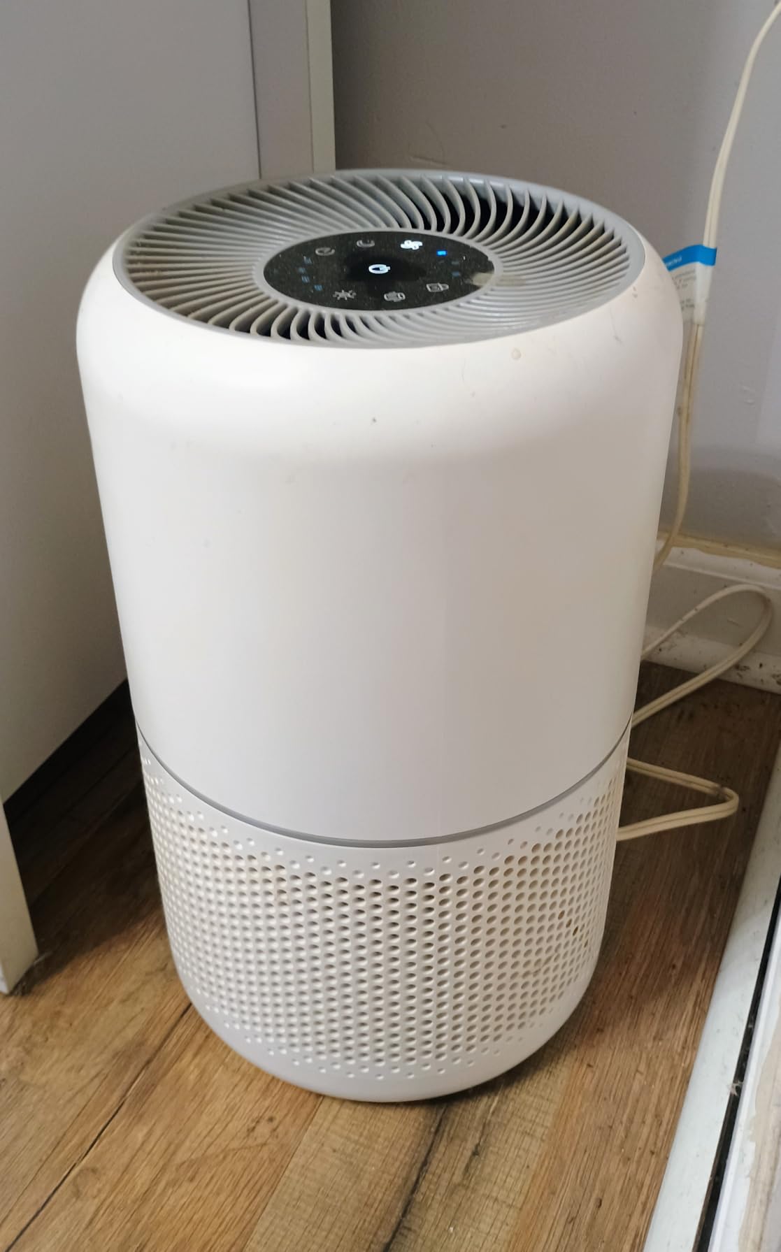 LEVOIT Air Purifier for Home Allergens Pet Hair in Bedroom, Covers Up to 1073 ft² by 56W High Torque Motor, AHAM VERIFIDE, 3-in-1 Filter with HEPA Sleep Mode, Remove Dust Smoke Odor, Core300-P, White customer photo 2