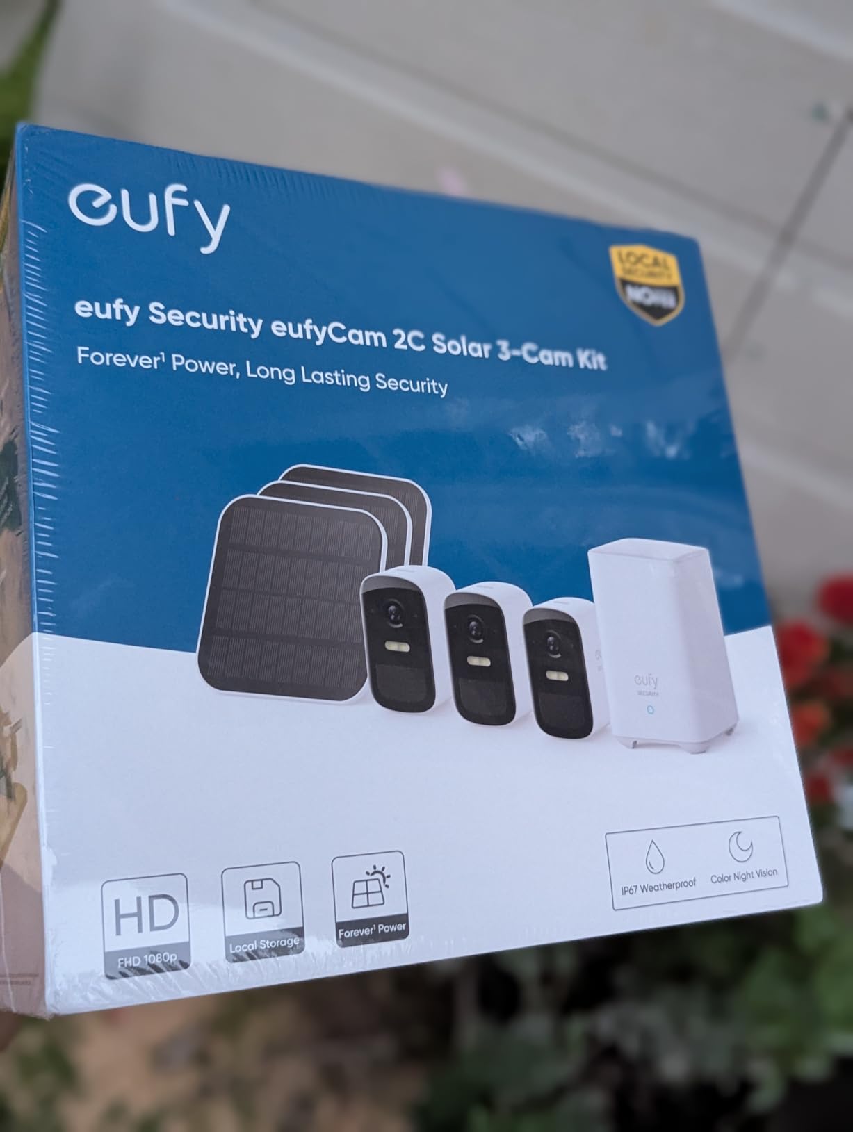 eufyCam 2C 2-Cam Kit, Security Camera Wireless Outdoor, Home Security System, HomeKit Compatibility, 1080p HD, IP67, Night Vision, Motion Only Alert, No Monthly Fee customer photo 1