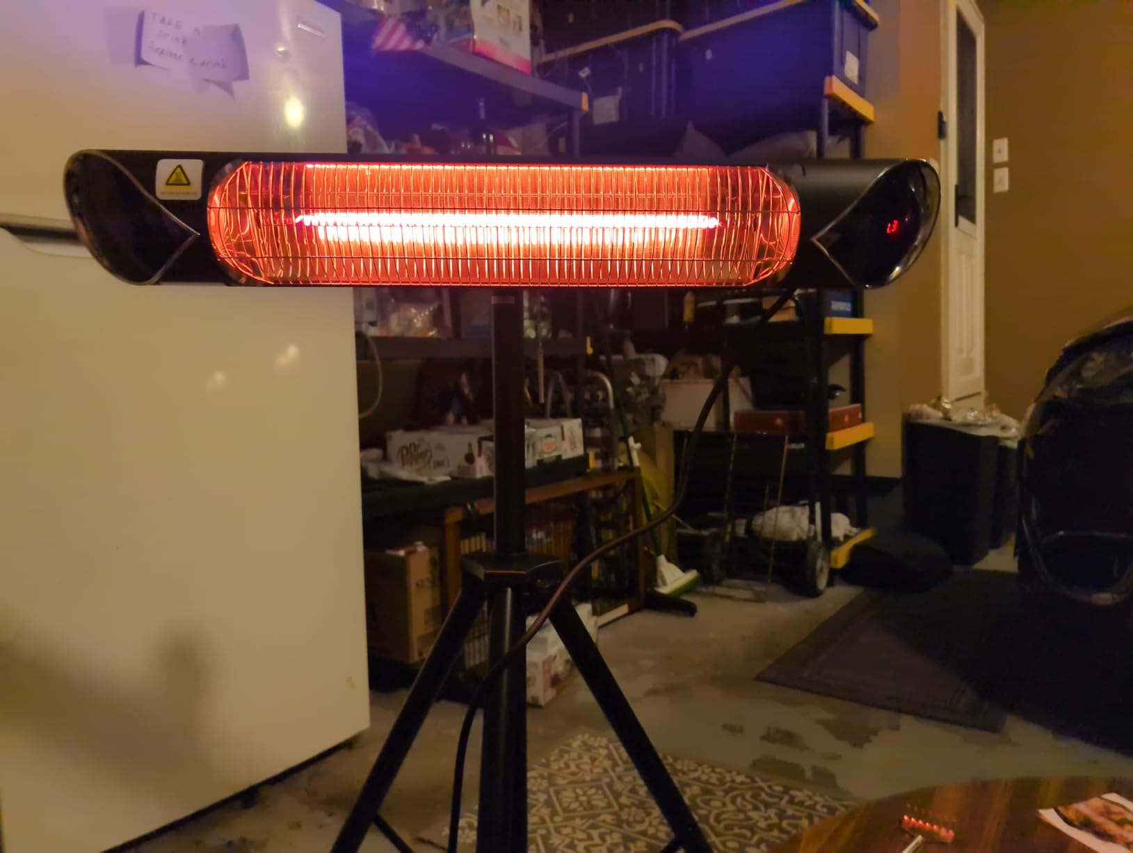 Briza Infrared Electric Patio Heater - Indoor/Outdoor Heater - Portable Wall/Garage Heater - 1500W - use with Stand - Mount to Ceiling/Wall) Customer Review Briza Infrared Electric Patio Heater - Indoor/Outdoor Heater - Portable Wall/Garage Heater - 1500W - use with Stand - Mount to Ceiling/Wall) - Customer Photo 1