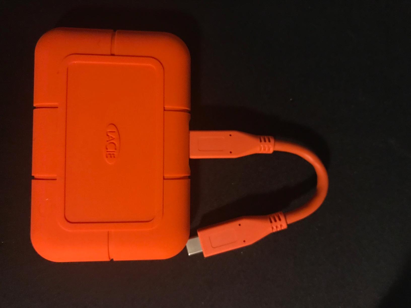 LaCie Rugged SSD 1TB Solid State Drive — USB-C USB 3.2 NVMe speeds up to 1050MB/s, IP67 Water Resistant - Customer Photo 2