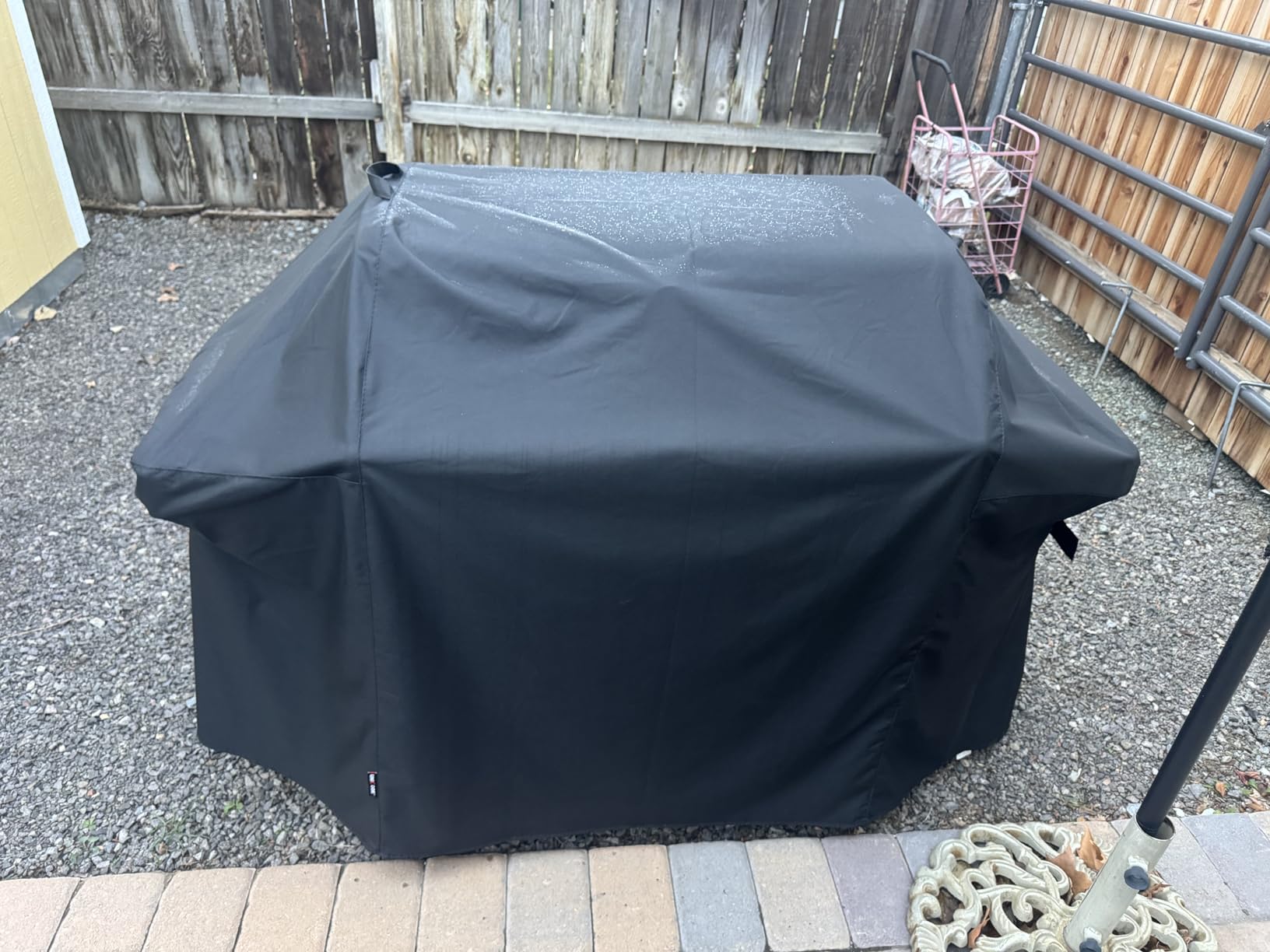 Unicook 58 Inch Grill Cover for Weber Genesis II, LX 300 Series and Genesis 300 Series Gas Grills, Heavy Duty Waterproof Fade Resistant BBQ Cover, All Weather Protection, Compared to Weber 7130 customer photo 1