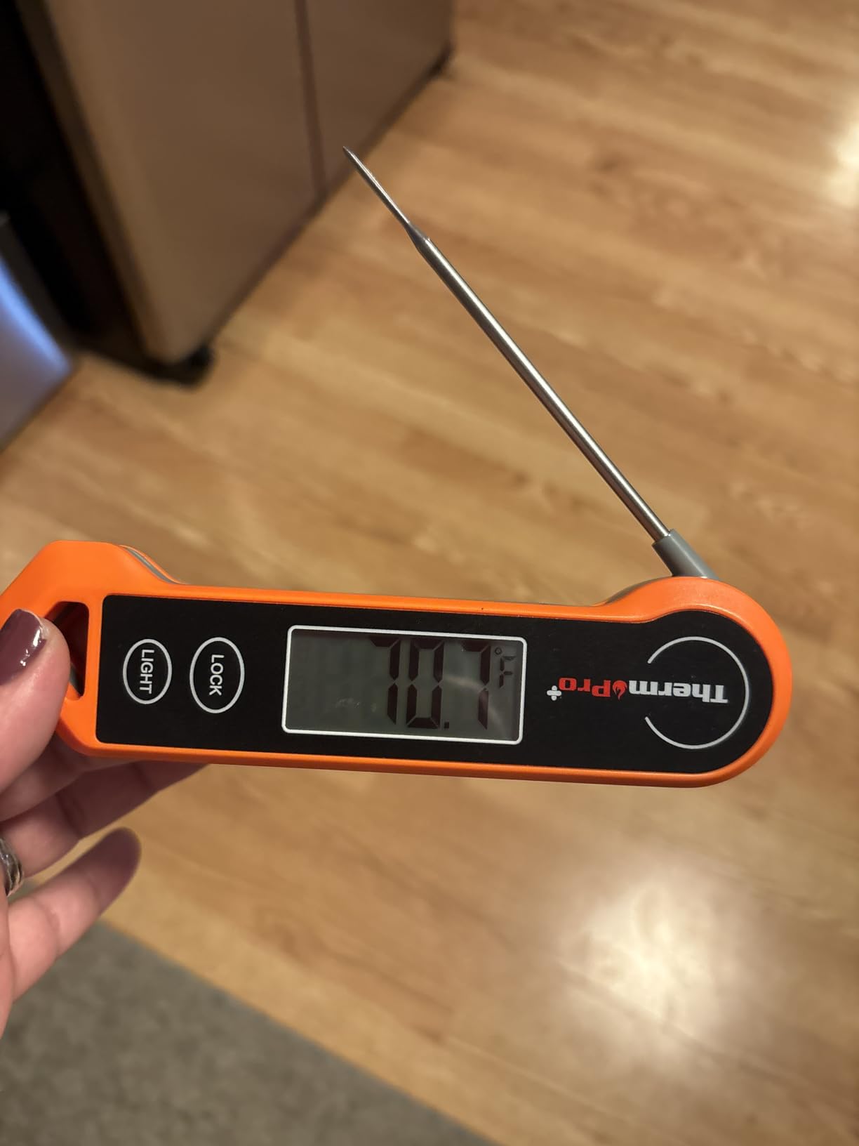 TempPro TP19H Digital Meat Thermometer for Cooking with Ambidextrous Backlit and Motion Sensing Kitchen Cooking Food Thermometer for BBQ Grill Smoker Oil Fry Candy Instant Read customer photo 2
