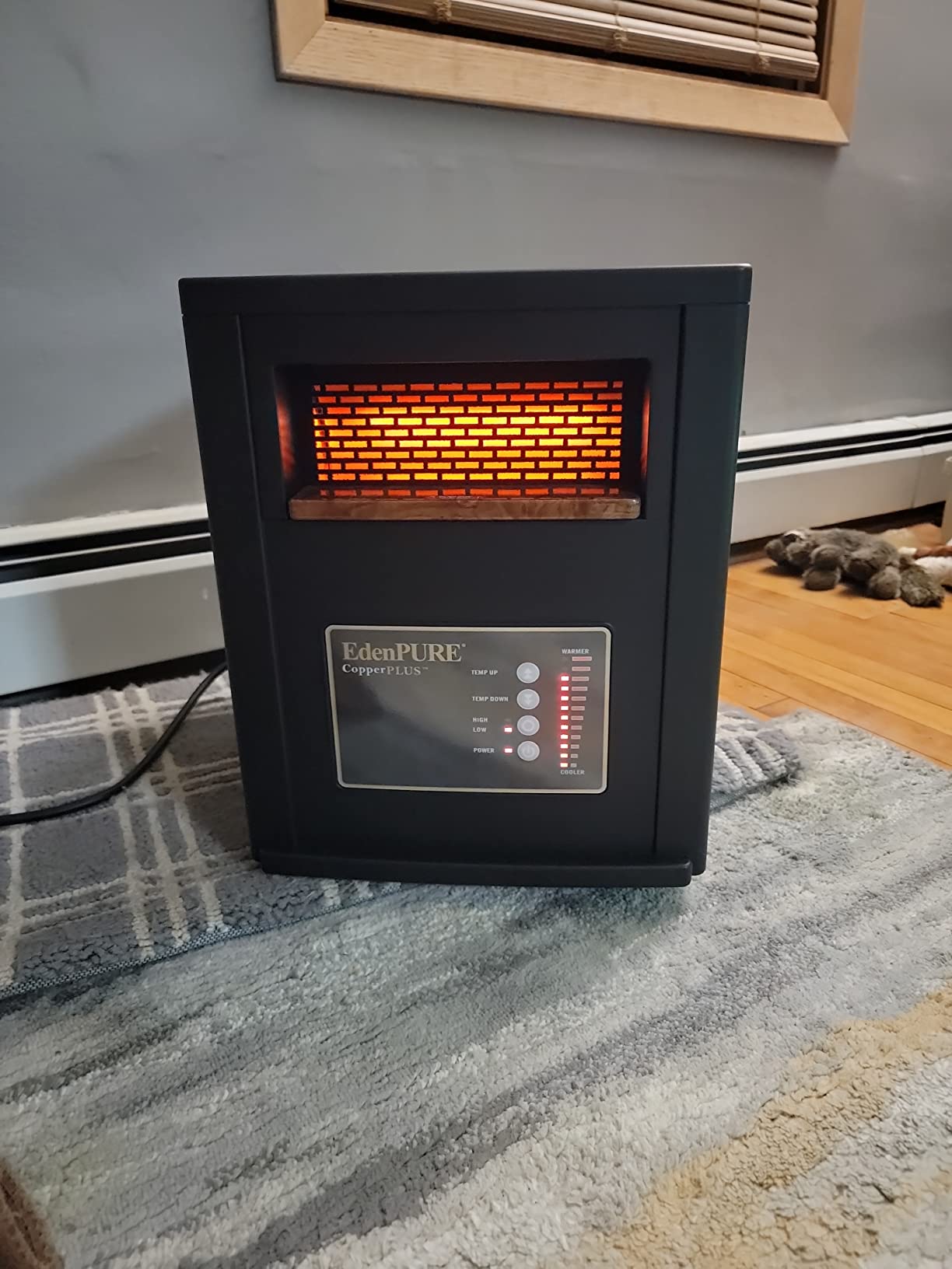 EdenPURE Classic CopperPLUS Infrared Heater — 1500 W Energy-Efficient Zone Heater for Large Rooms up to 1000 sq ft Customer Review EdenPURE Classic CopperPLUS Infrared Heater — 1500 W Energy-Efficient Zone Heater for Large Rooms up to 1000 sq ft - Customer Photo 1