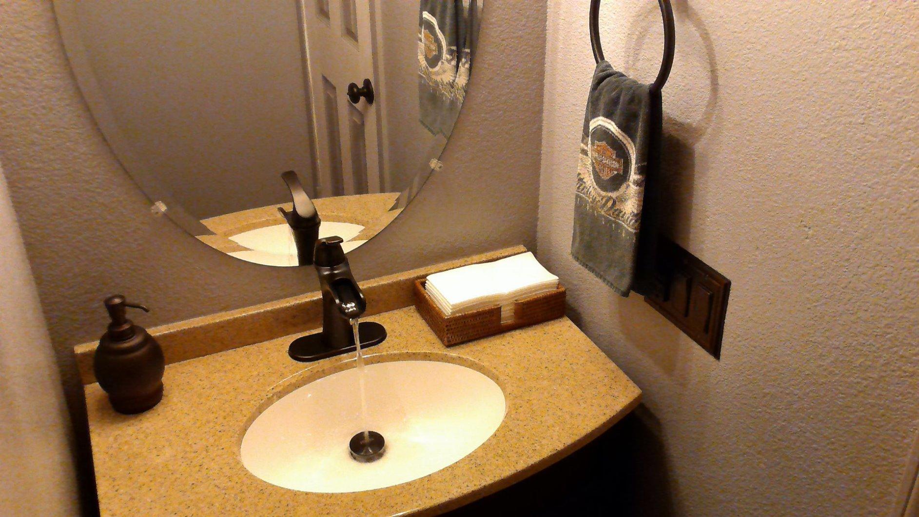 Pfister Jaida Single Handle Waterfall Bathroom Sink Faucet 3 Hole with Spot Defense Brushed Nickel Finish and Push & Seal Drain for Vanity Installation LF042JDGS customer photo 1