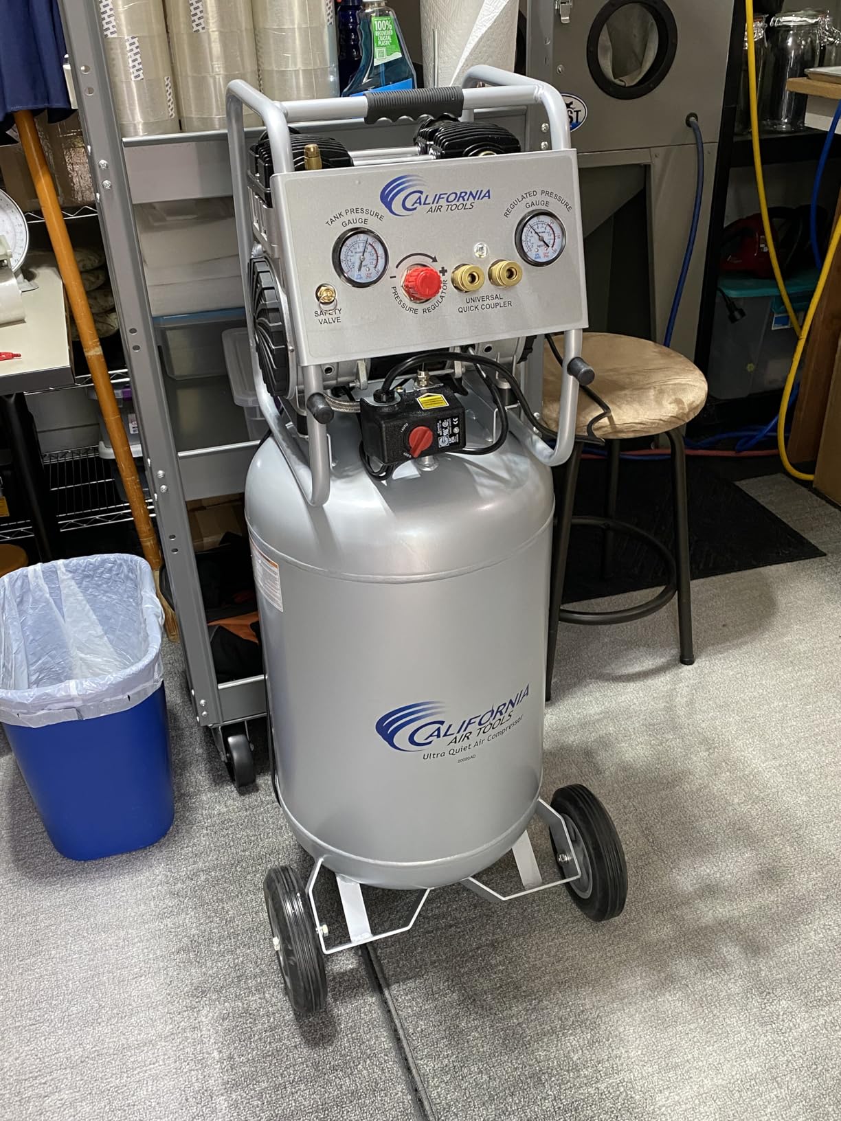 California Air Tools 20020 2.0 HP Ultra Quiet and Oil-Free Air Compressor with Wheels, 20 Gallon Tank Capacity, 70 dB Noise Level, Electric, Portable customer photo 2