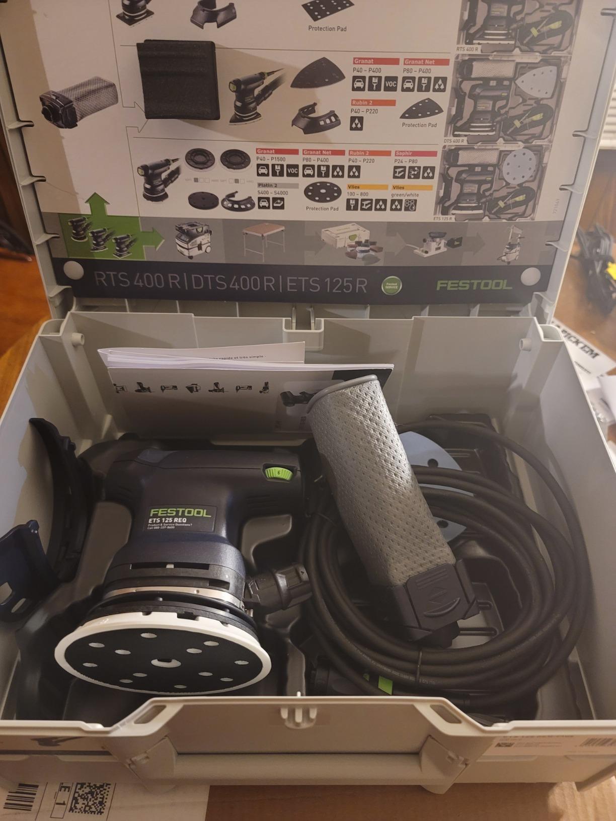 Festool 576070 Random Orbital Sander ETS 125 REQ-Plus Customer Review Festool 576070 Random Orbital Sander ETS 125 REQ-Plus - Customer Photo 2