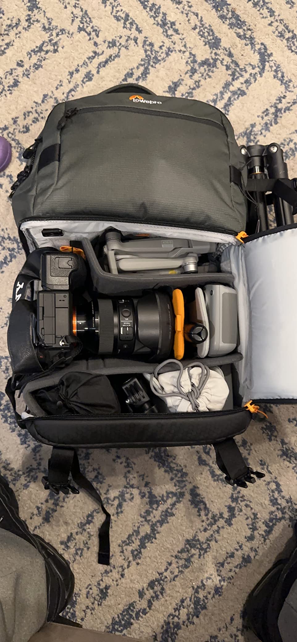 Lowepro Fastpack PRO BP 250 AW III Mirrorless and DSLR Camera Backpack, QuickDoor Access Insert, 15 inch Laptop Compart- Camera Bag Backpack for Mirrorless, DSLR, Nikon D850, 300D Ripstop Customer Review Lowepro Fastpack PRO BP 250 AW III Mirrorless and DSLR Camera Backpack, QuickDoor Access Insert, 15 inch Laptop Compart- Camera Bag Backpack for Mirrorless, DSLR, Nikon D850, 300D Ripstop - Customer Photo 4