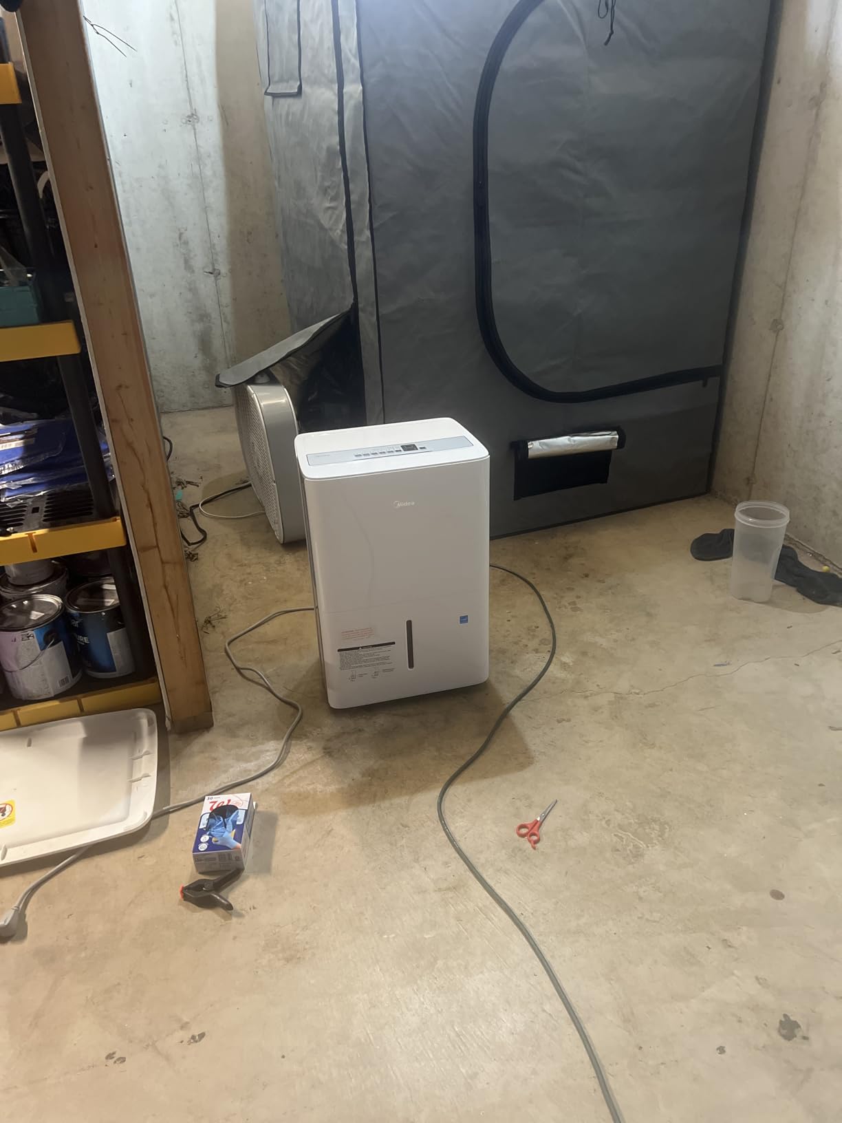 Midea 4,500 Sq. Ft. Dehumidifier With Pump Included, 50 Pint - Ideal For Basements, Large & Medium Sized Rooms, And Bathrooms (White) - Customer Photo 1