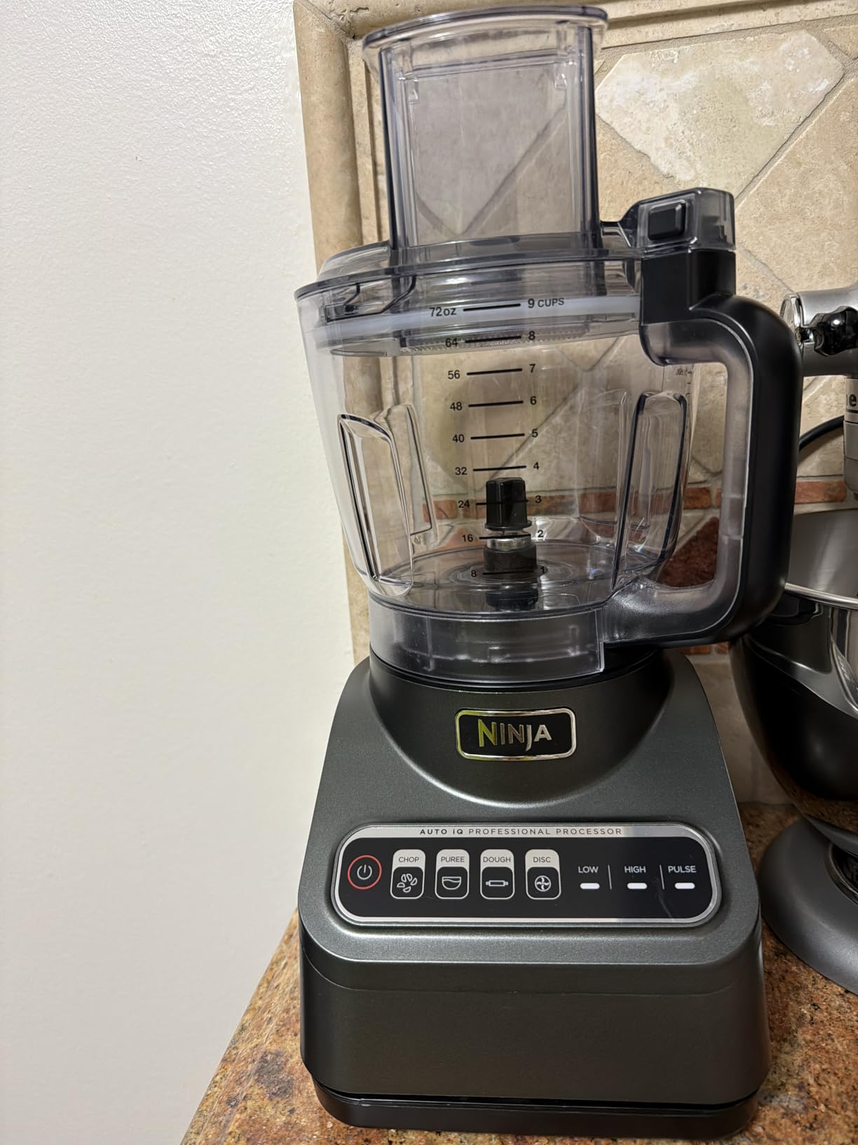 Ninja Food Processor, Professional Plus, 1000 Peak Watts, 4 Functions for Chopping, Slicing, Purees & Dough with 9-Cup Processor Bowl, 3 Blades, Food Chute & Pusher, Silver, BN601 - Customer Photo 1