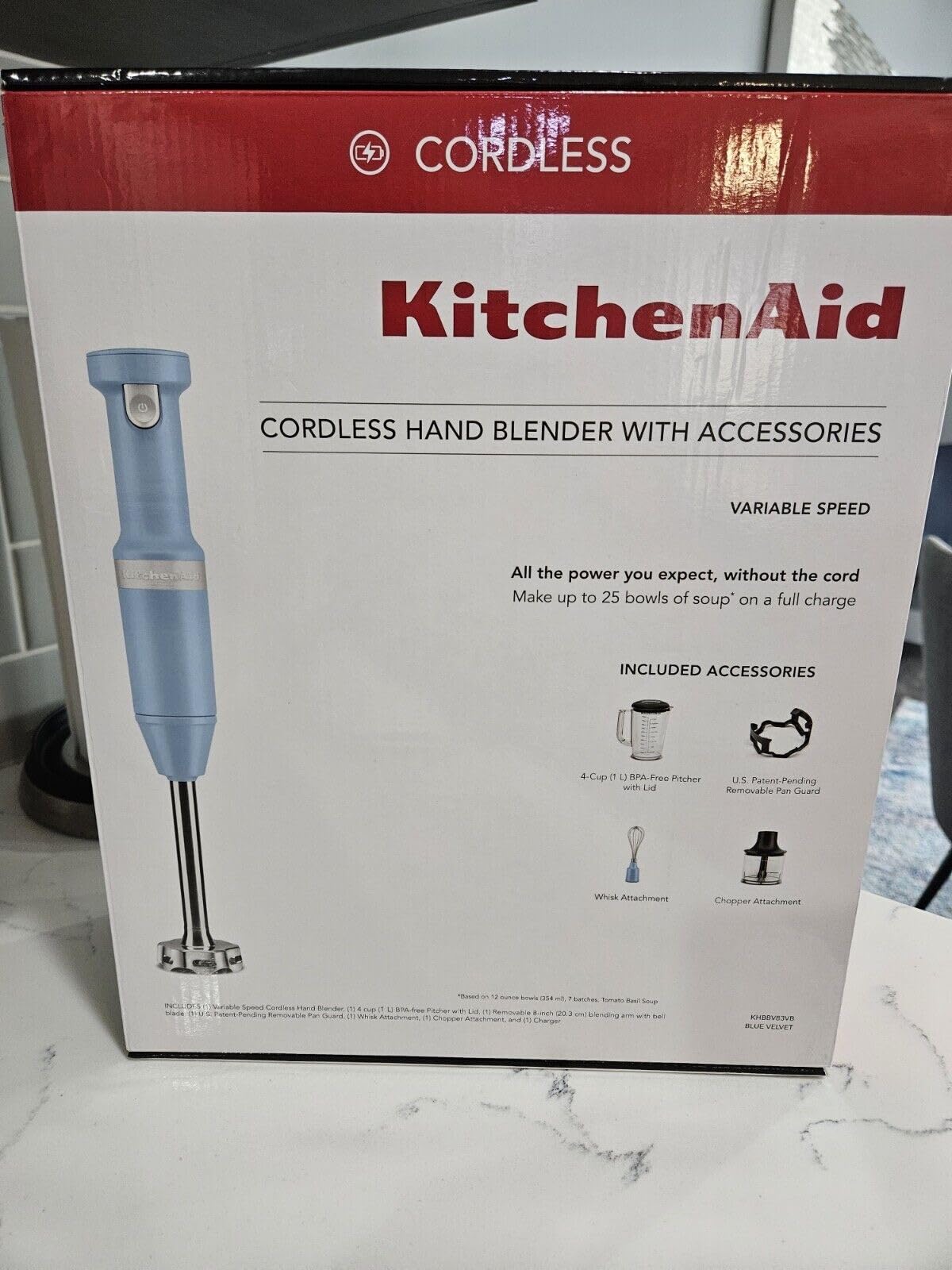 KitchenAid Cordless Variable Speed Hand Blender - KHBBV53 Customer Review KitchenAid Cordless Variable Speed Hand Blender - KHBBV53 - Customer Photo 1