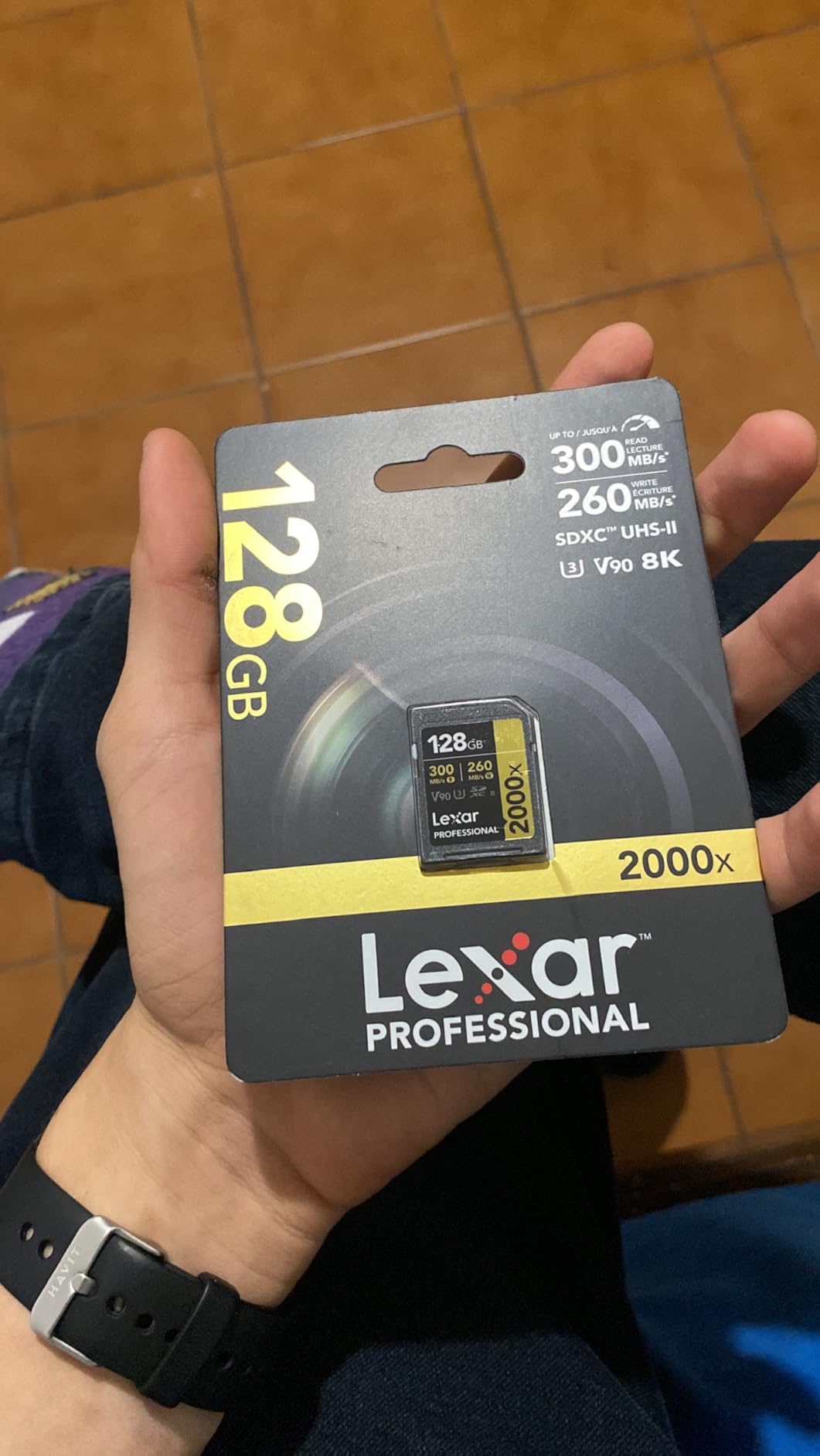 Lexar 64GB Professional 2000x SD Card, UHS-II, C10, U3, V90, Full HD, 8K, Up To 300MB/s Read SDXC Memory Card, for DSLR, Cinema-Quality Video Cameras (LSD2000064G-BNNNU) - Customer Photo 1