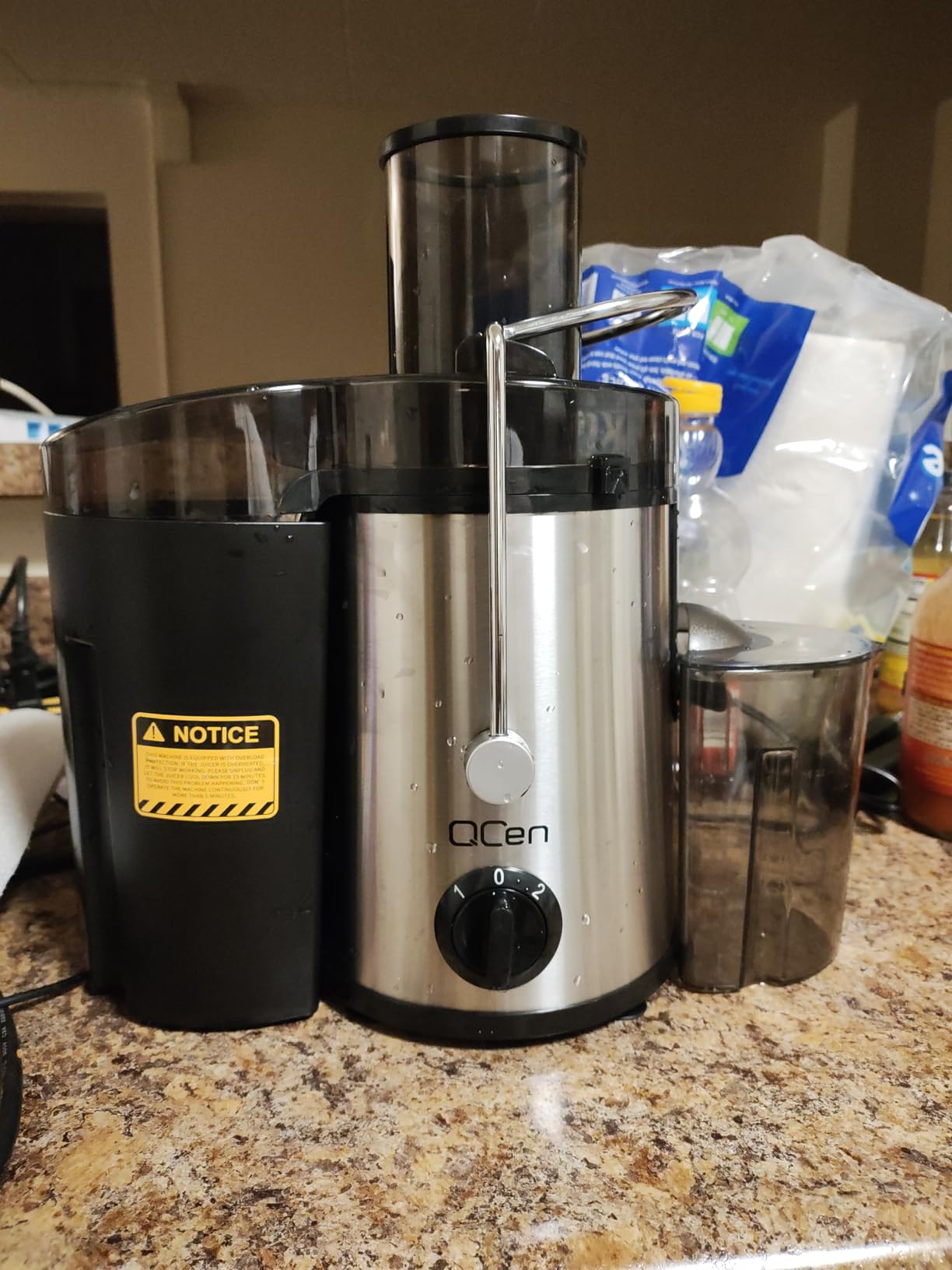 Qcen Juicer Machine, 500W Centrifugal Juicer Extractor with Wide Mouth 3 Qcen Juicer Machine, 500W Centrifugal Juicer Extractor with Wide Mouth 3